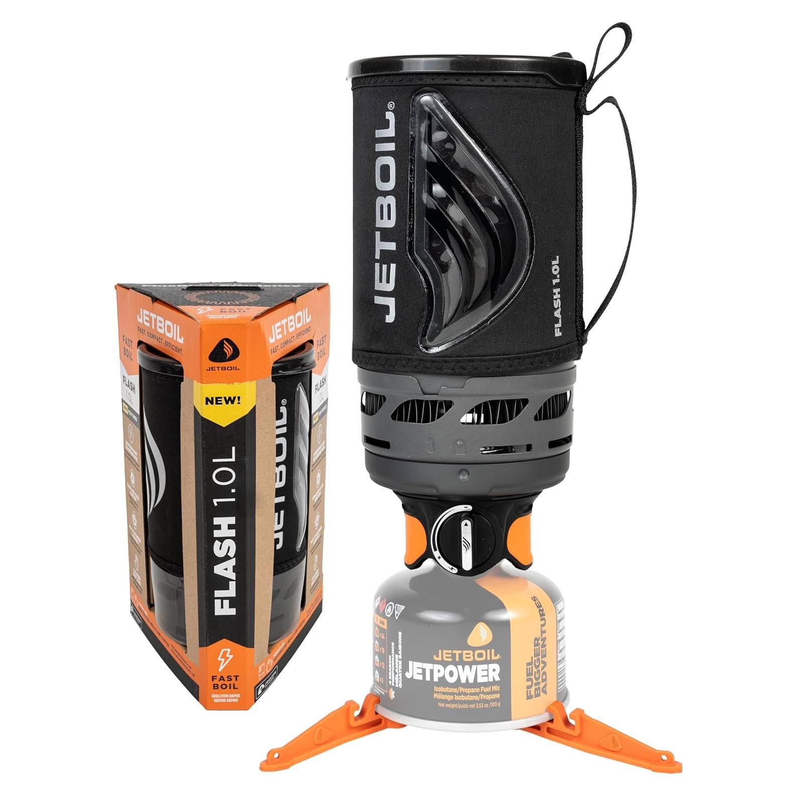 Estufa Portátil Jetboil Flash 1.0L para Camping - Hervido Rápido