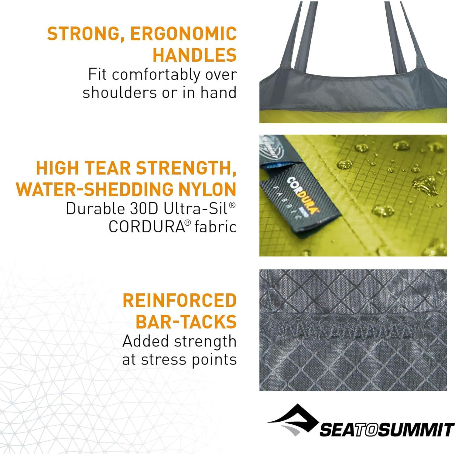 Sea to Summit Ultra-Sil Reusable Shopping Bag, Lime