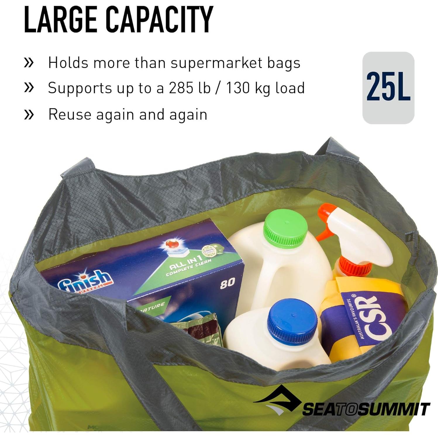 Sea to Summit Ultra-Sil Reusable Shopping Bag, Lime