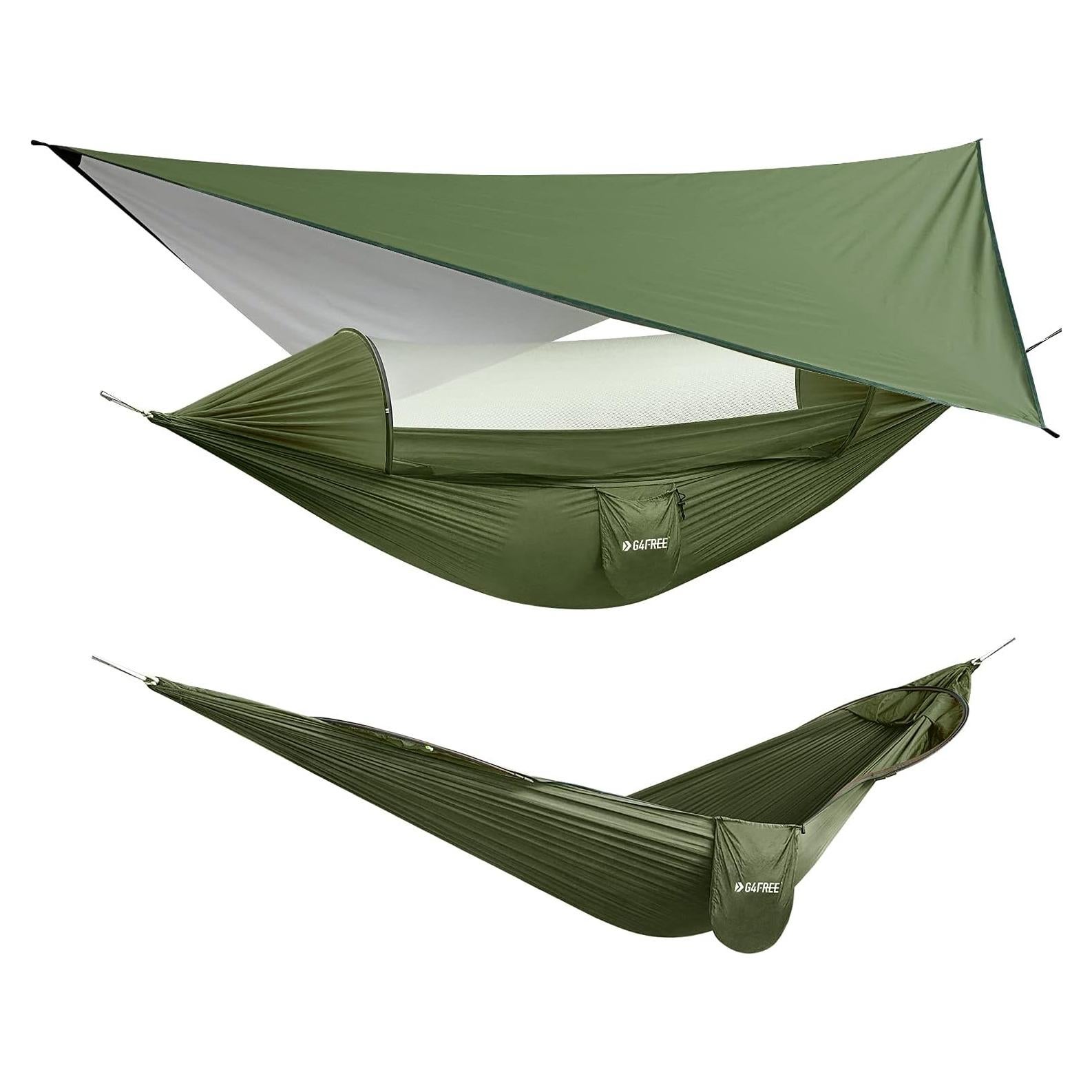 Hamaca Grande G4Free para Camping con Red Antimosquitos