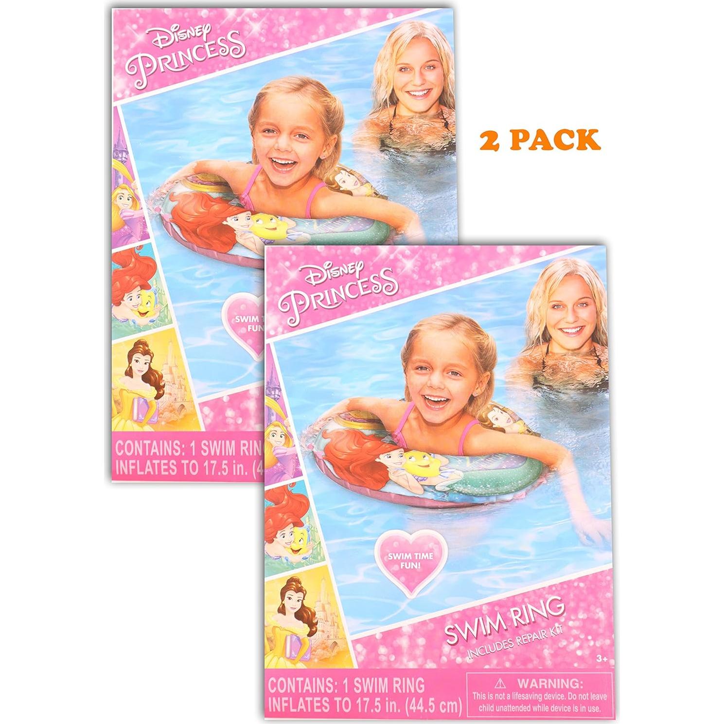 Anillo de natación inflable Disney Princesa 44.5 cm - 2 unidades