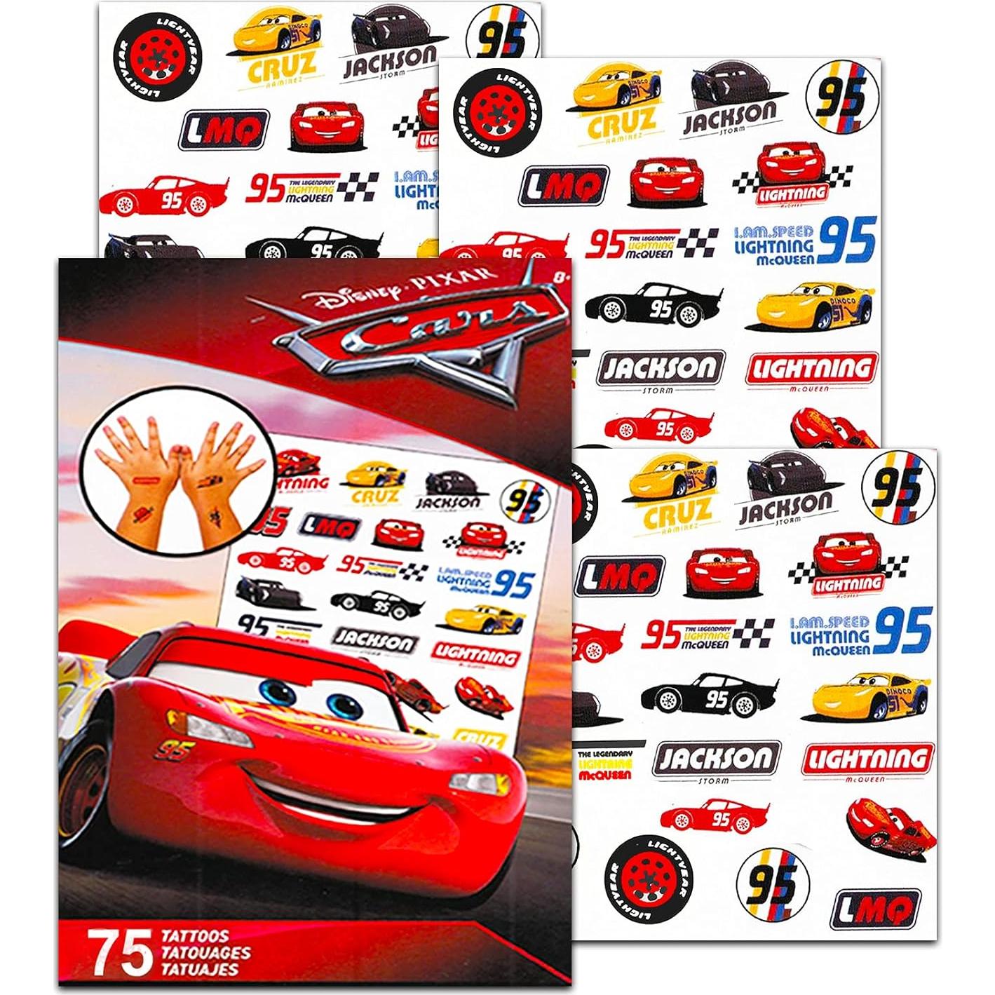 Paquete de Stickers y Tatuajes Disney Pixar Cars - 400 Stickers