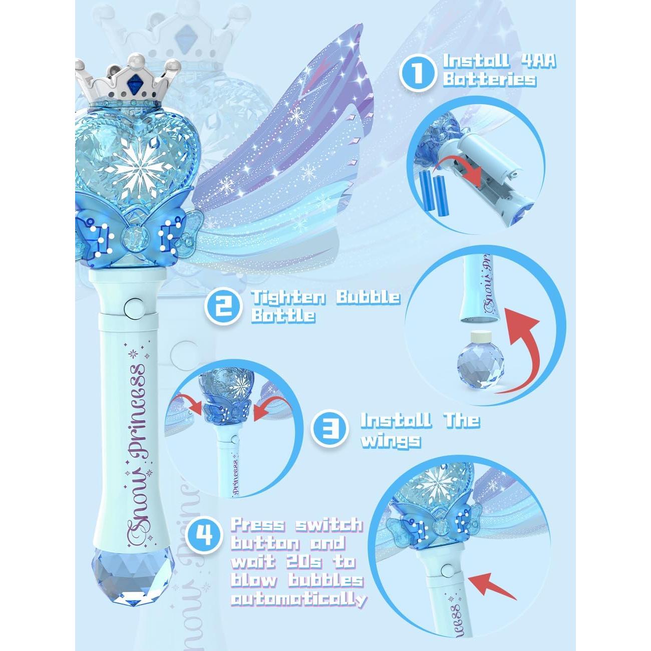 Varita de Burbujas Automática Shantou - Juguete LED para Niñas