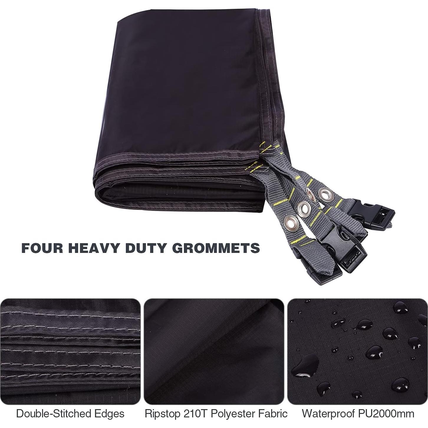 Tarp de Camping Impermeable REDCAMP 220x140cm para 1-2 Personas