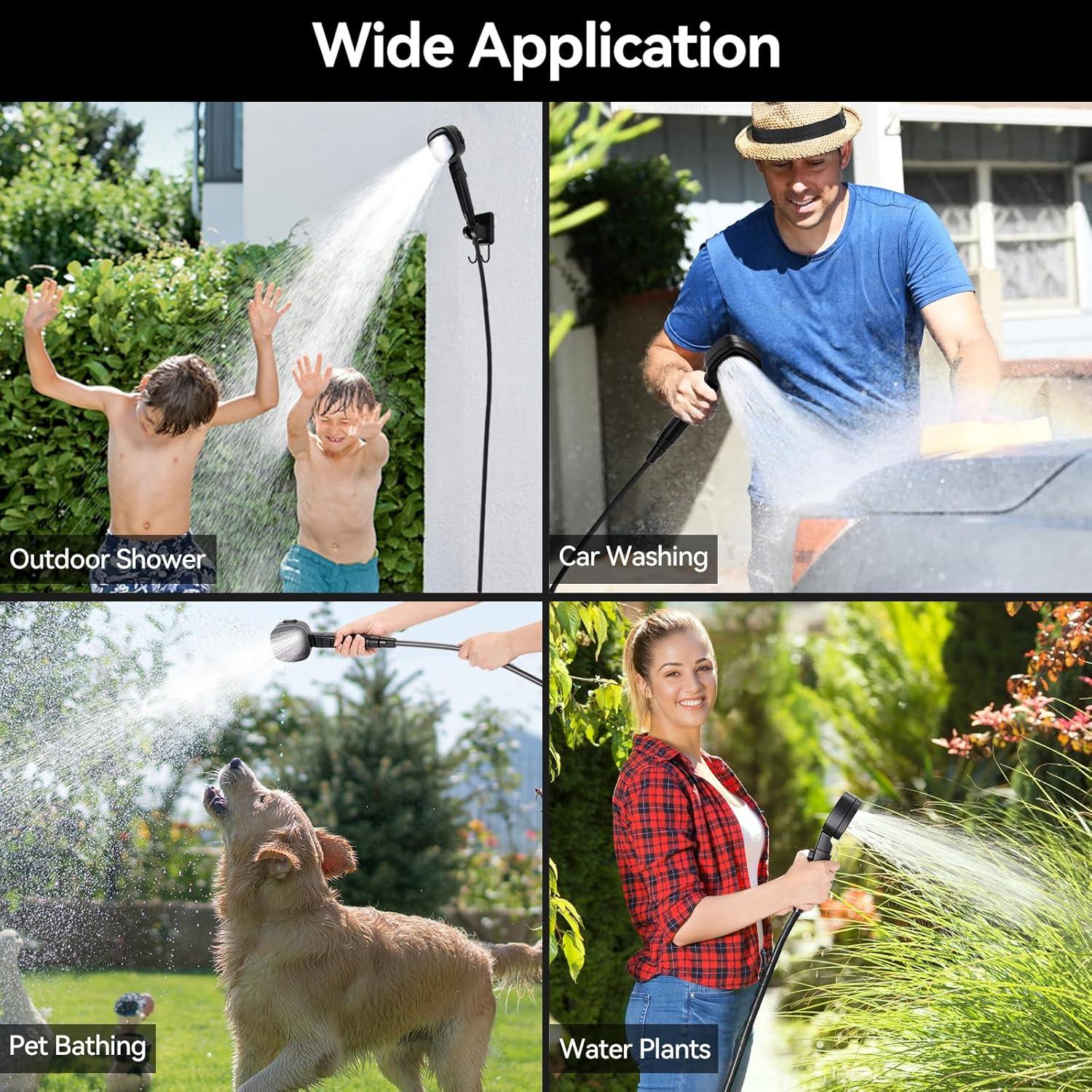 Ducha Portátil Eléctrica Yimserk 7800mAh para Camping