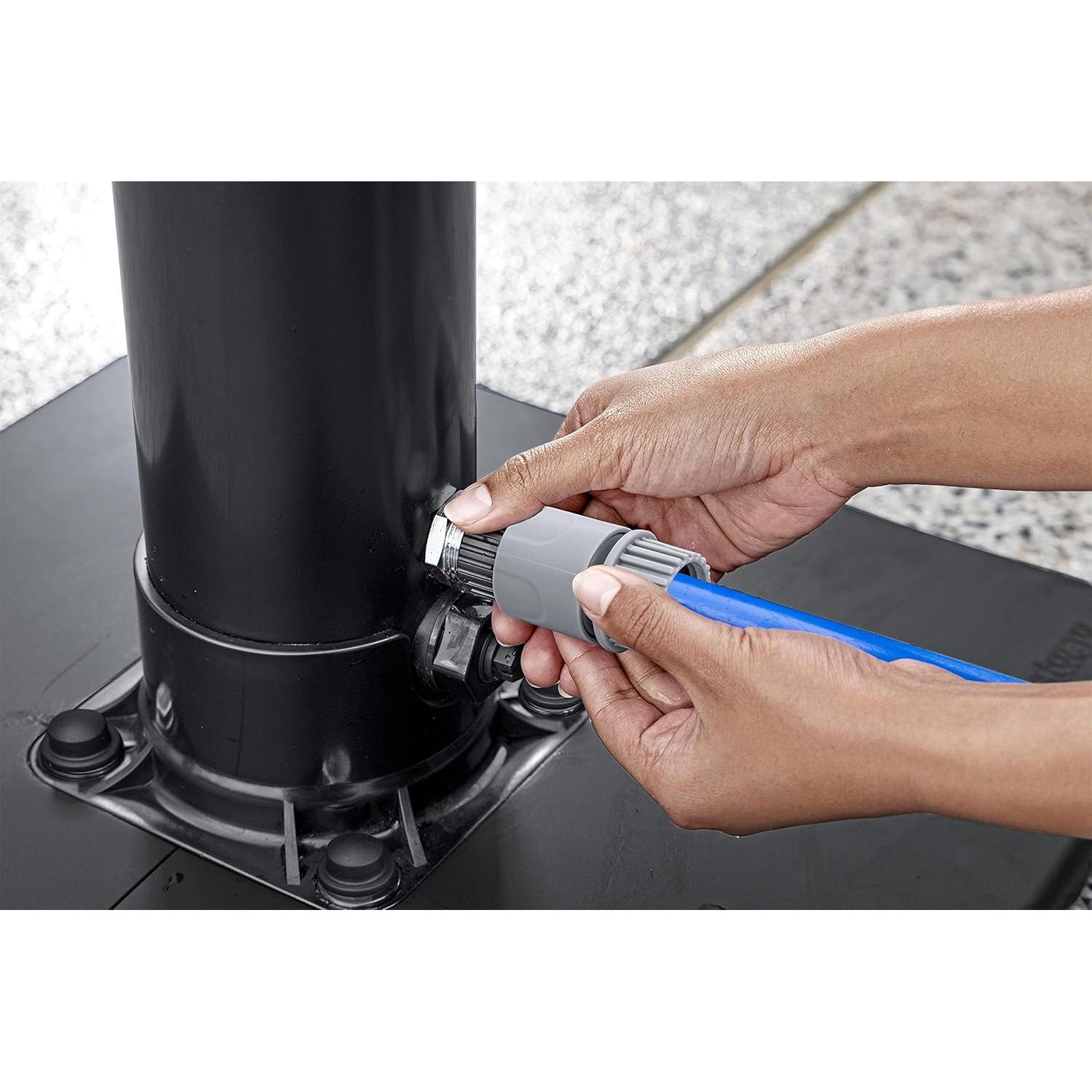 Bestway Flowclear SolarFlow 2 Gal Solar-Heated Outdoor Shower | Portable, Outside Shower Station Fixture | Great for Camping, Pool Area, Beach House