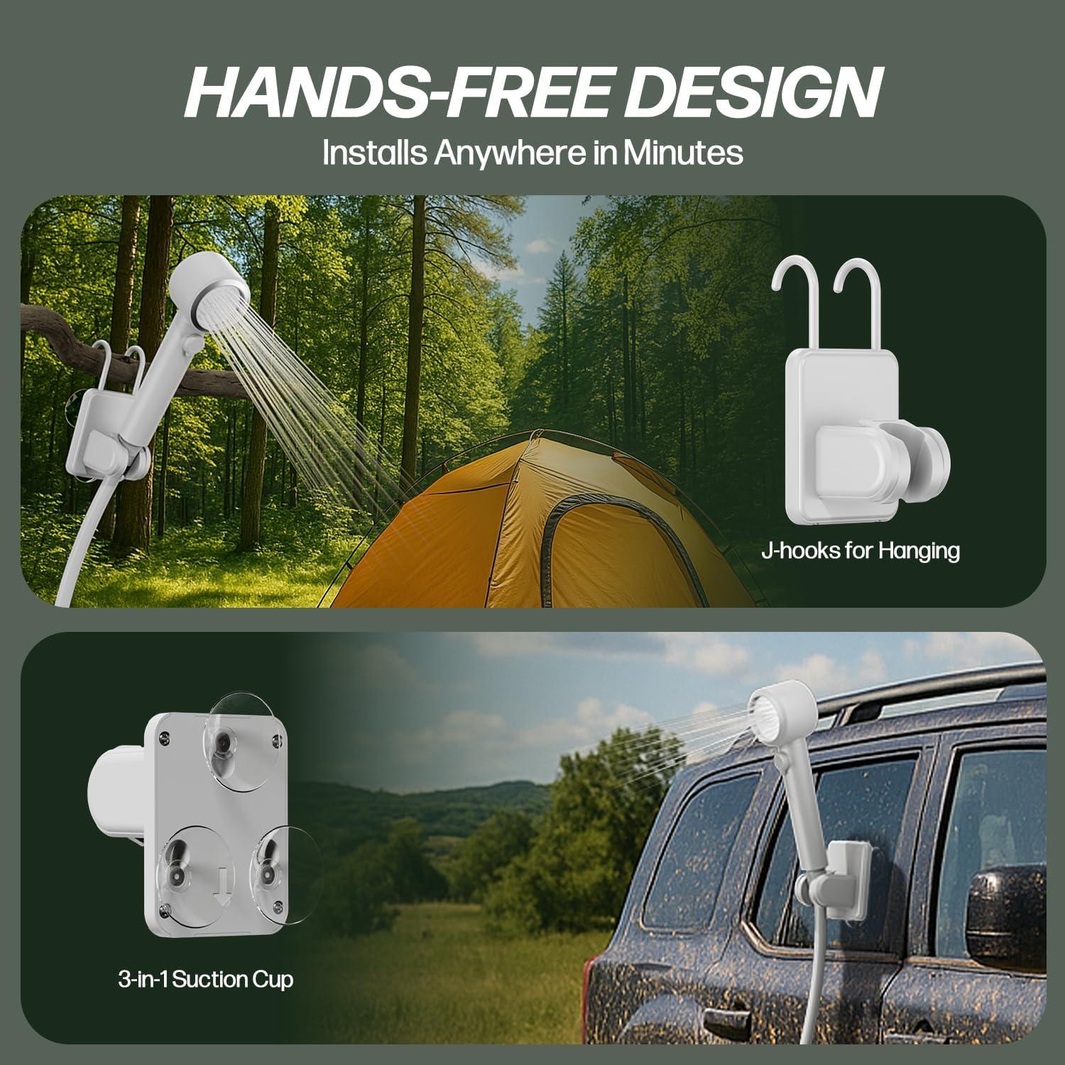 Ducha Portátil IGRL L1 10L/min Batería 7800mAh IPX8