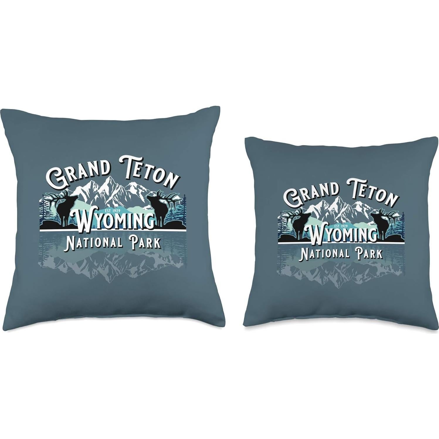 Cojín de Lanzamiento KAEDAM Parque Nacional Grand Teton 40x40 cm