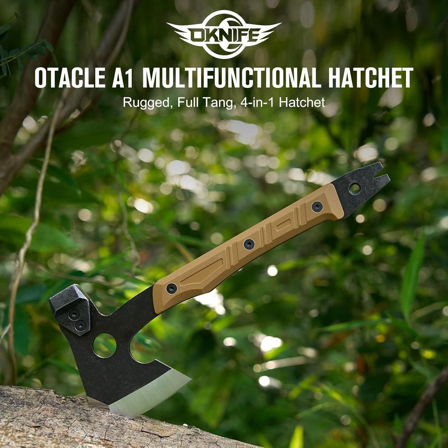 Hacha de Supervivencia OKNIFE Otacle A1 4 en 1 con Funda