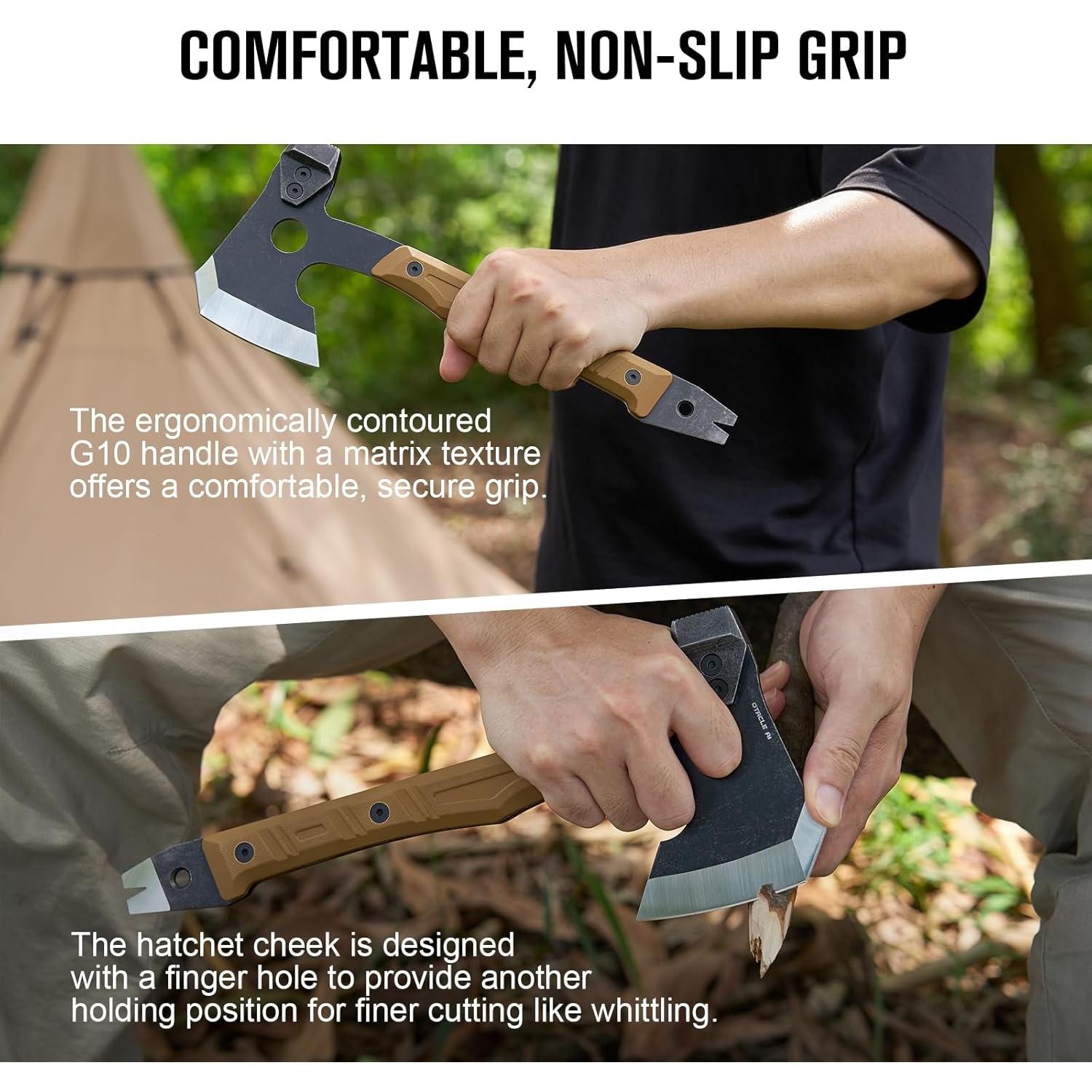 Hacha de Supervivencia OKNIFE Otacle A1 4 en 1 con Funda