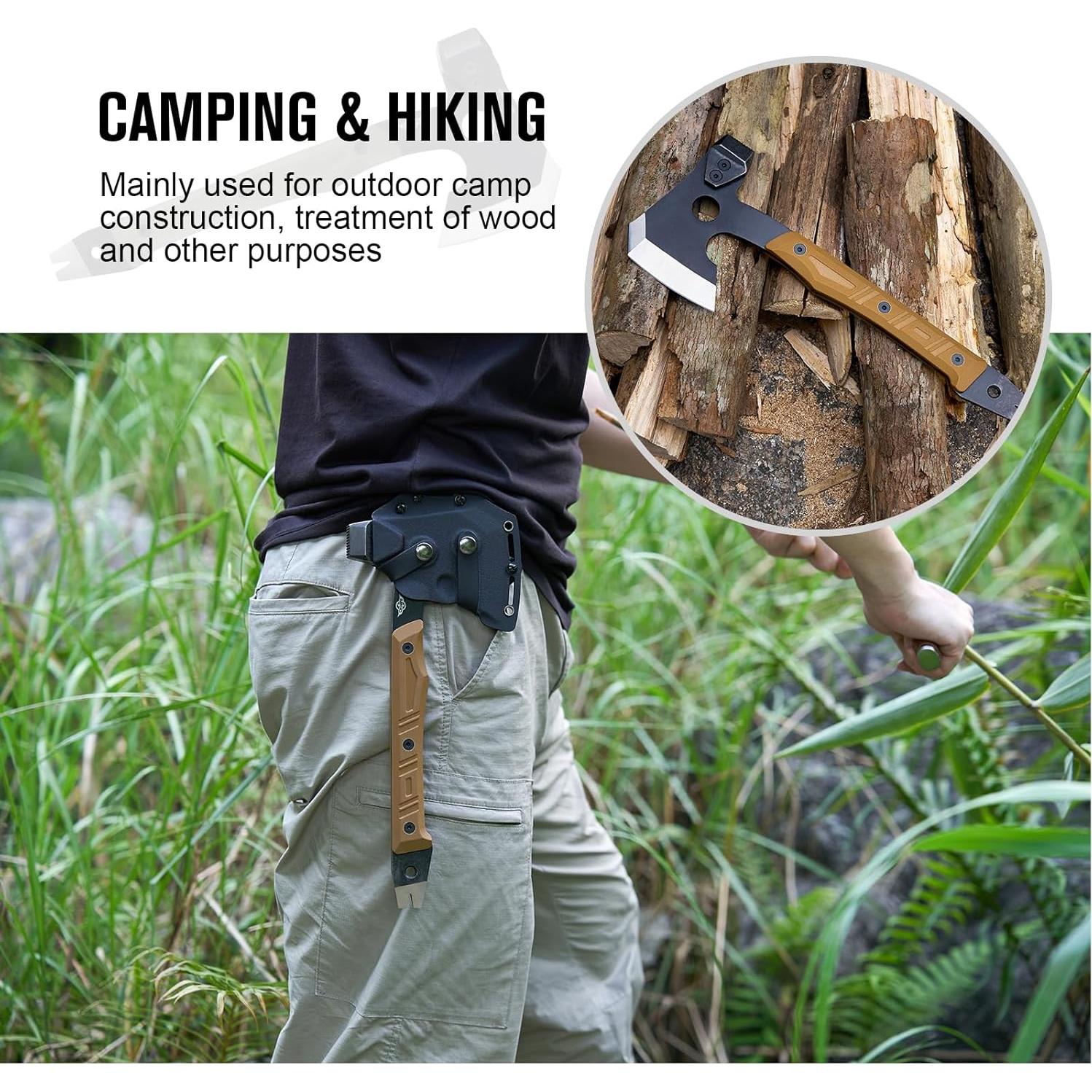 Hacha de Supervivencia OKNIFE Otacle A1 4 en 1 con Funda