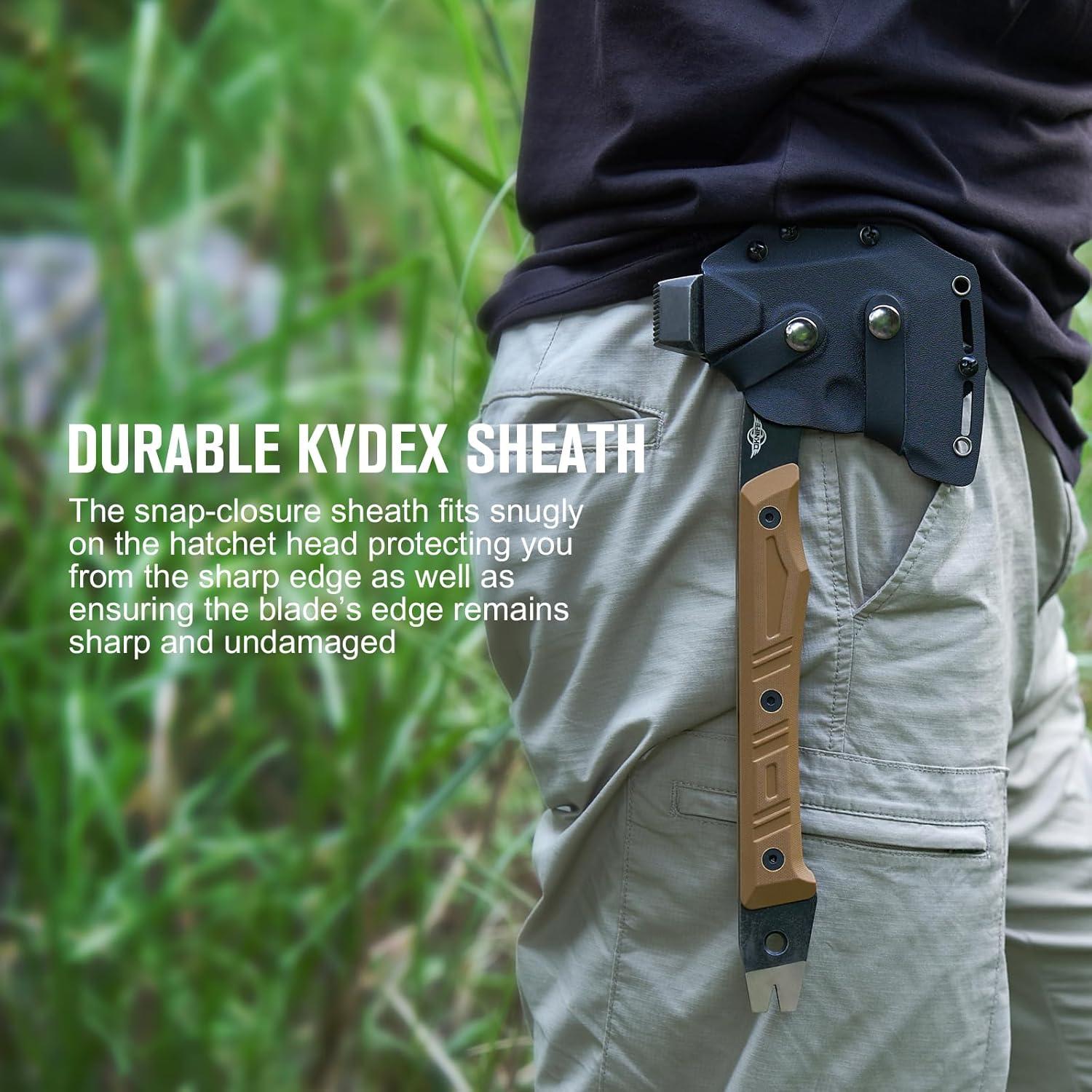 Hacha de Supervivencia OKNIFE Otacle A1 4 en 1 con Funda