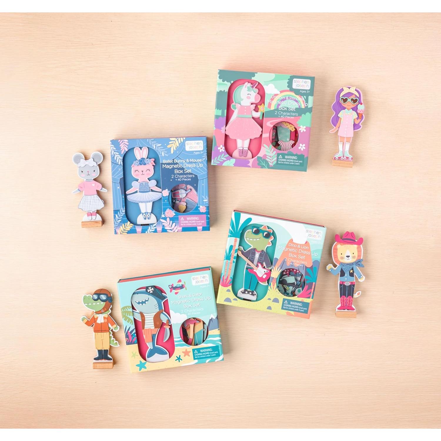 Muñecas Magnéticas para Vestir Stephen Joseph - Unicornio y Princesa