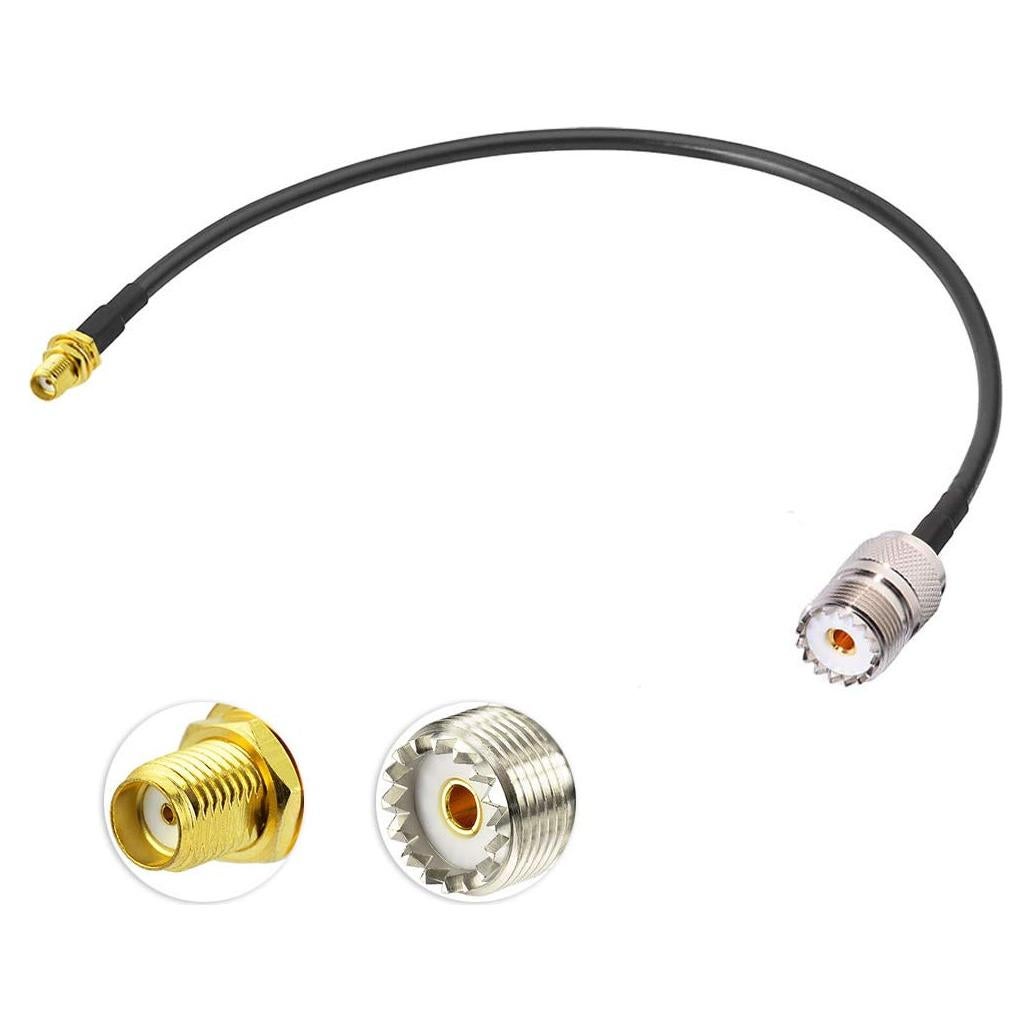 Adaptador de Antena Bingfu SMA Femenino a UHF 30cm RG58