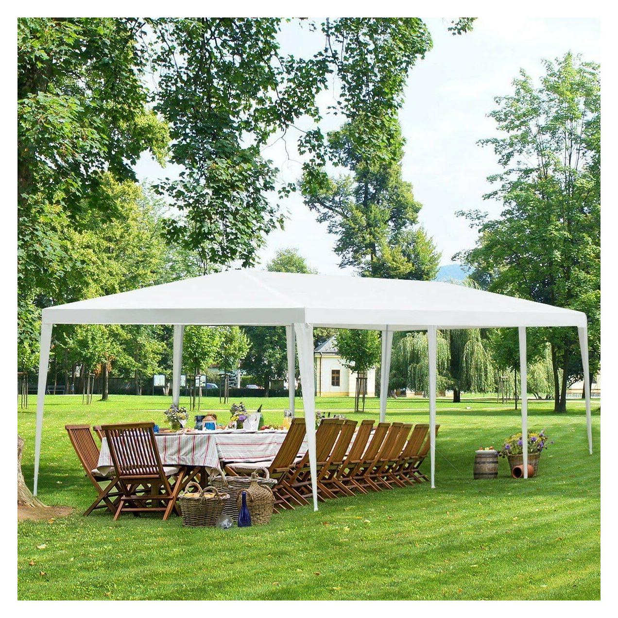 Carpa de Fiesta DVIEN 3x9m Impermeable con Paredes Removibles