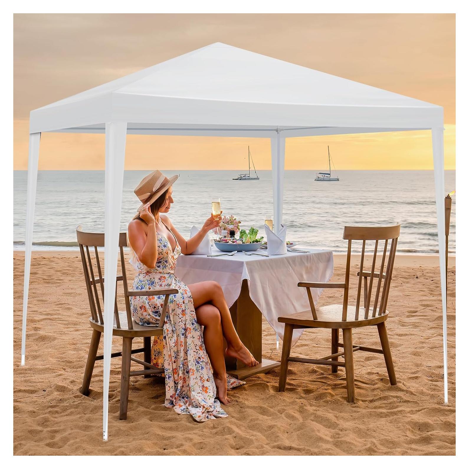 Carpa de Fiesta Exterior DVIEN 3x3m Impermeable Blanca