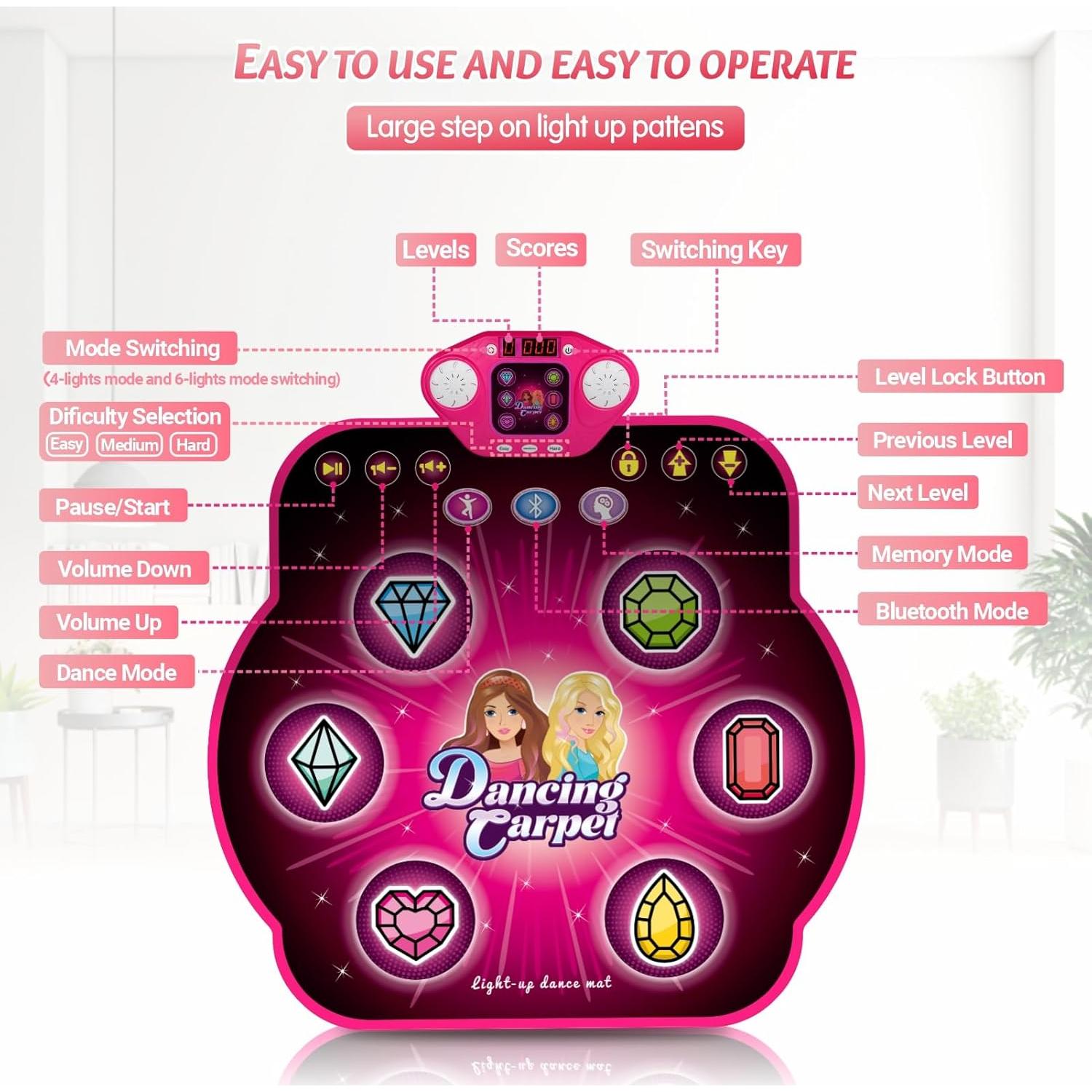 Alfombra de Baile Electrónica ANNKIE Multicolor 6 Botones