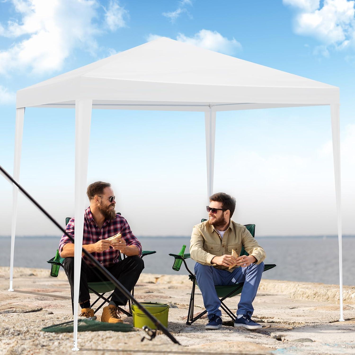 Carpa de Fiesta DVIEN 3x3m Impermeable Blanca Sin Paredes