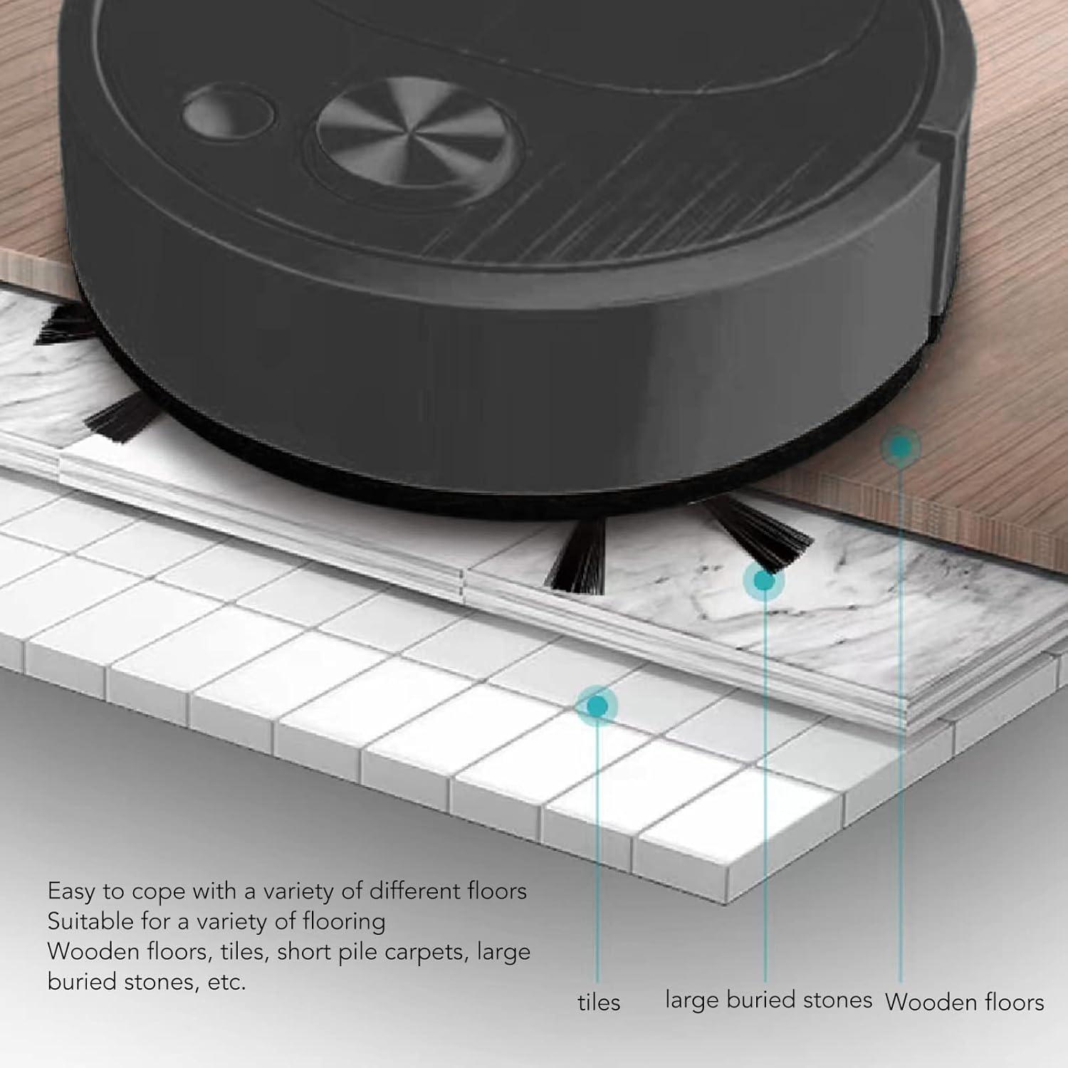 Robot Aspiradora Aqur2020 Mini Inteligente 315g Carga USB