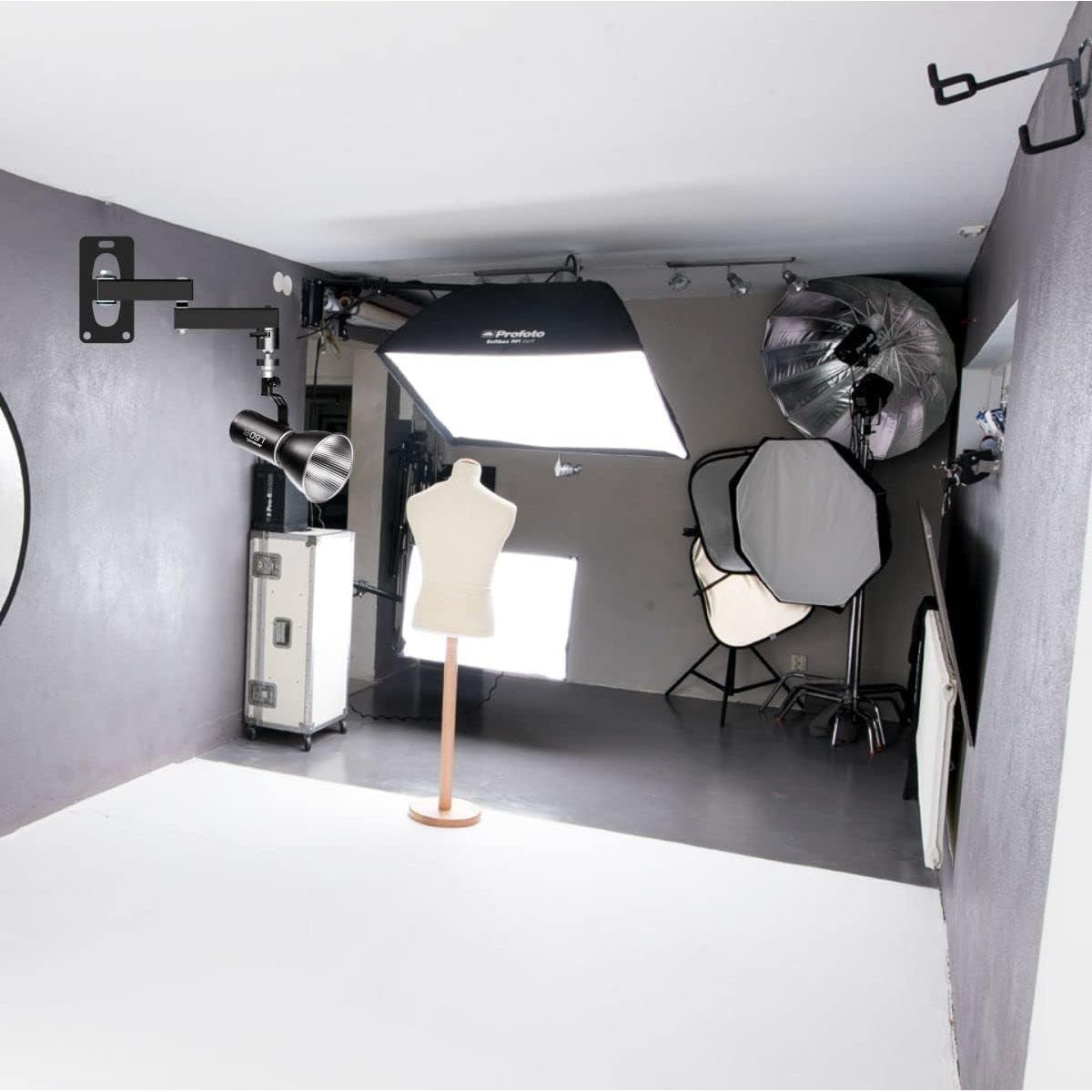 Soporte de Pared Ajustable MeetRade para Luz Estroboscópica