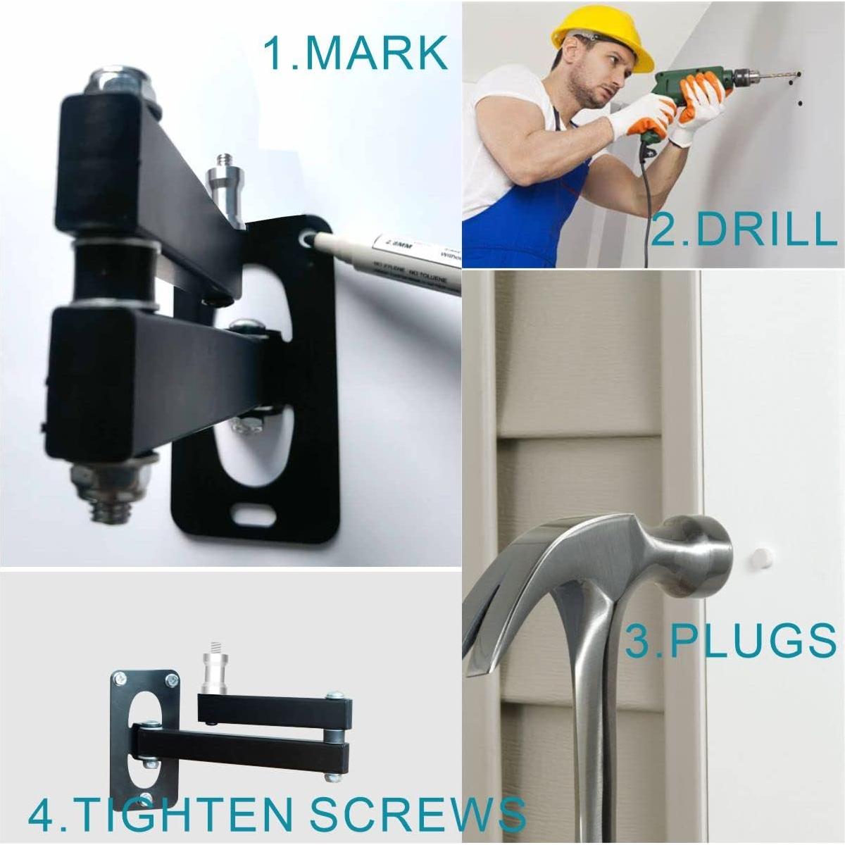 Soporte de Pared Ajustable MeetRade para Luz Estroboscópica