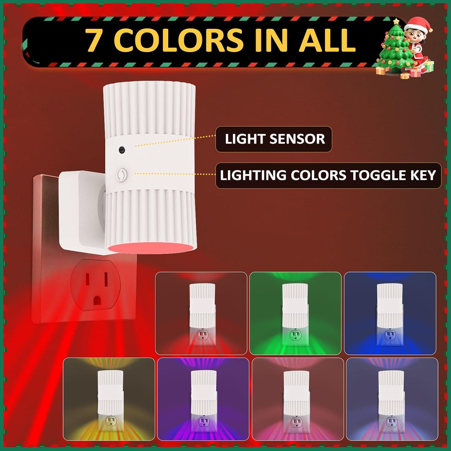 Luz Nocturna LED Enchufada SUPIPRO RGB 7 Colores 0-100LM