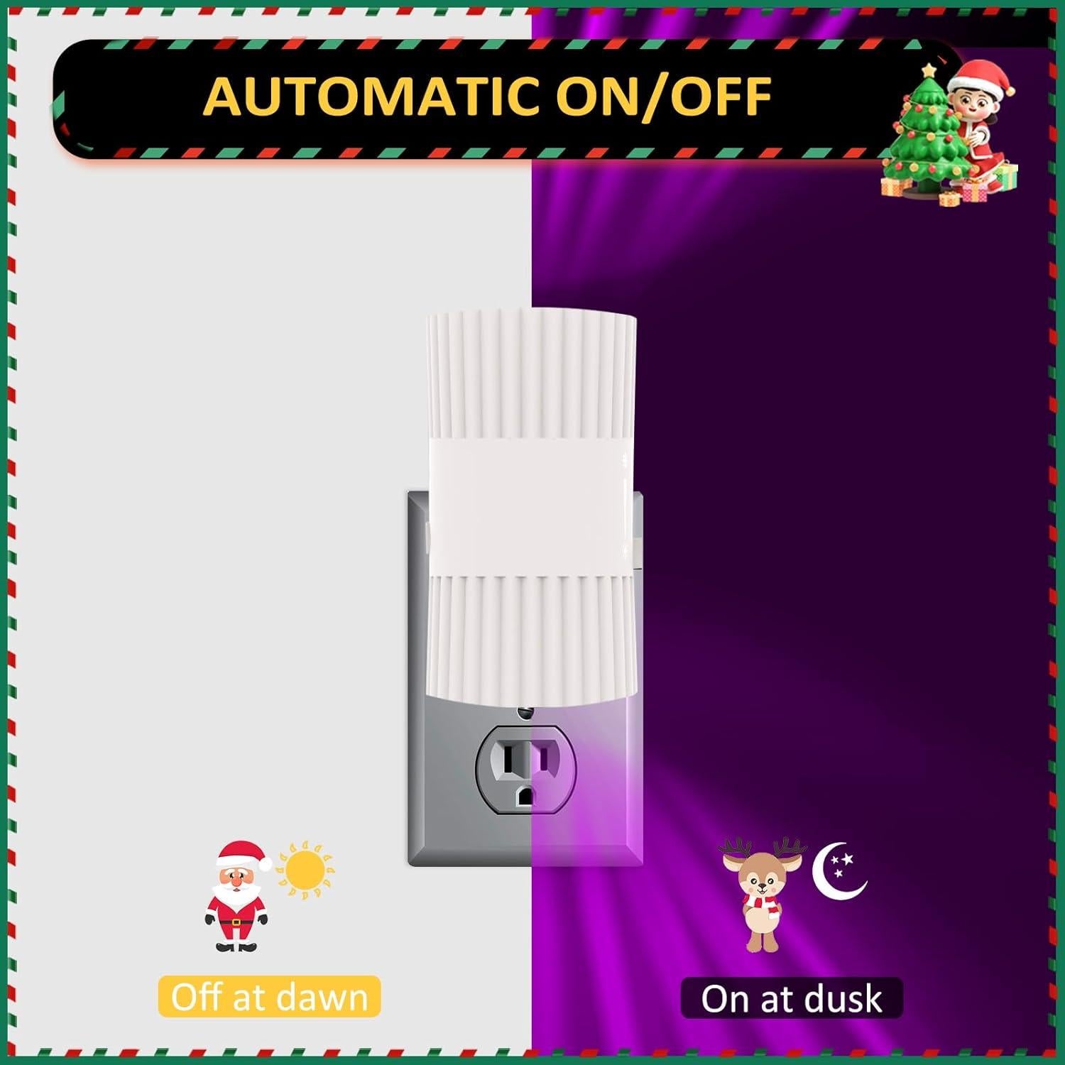 Luz Nocturna LED Enchufada SUPIPRO RGB 7 Colores 0-100LM