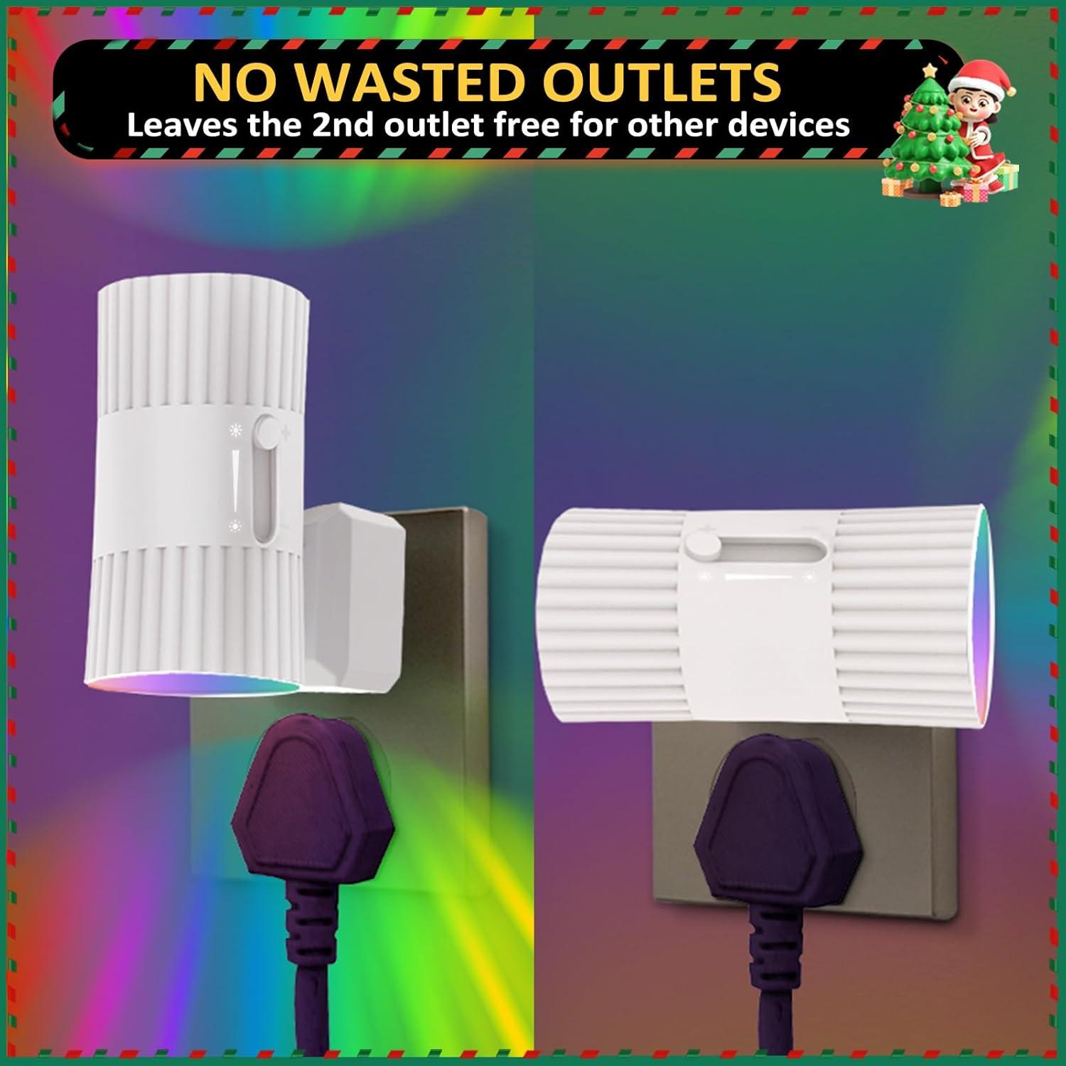 Luz Nocturna LED Enchufada SUPIPRO RGB 7 Colores 0-100LM