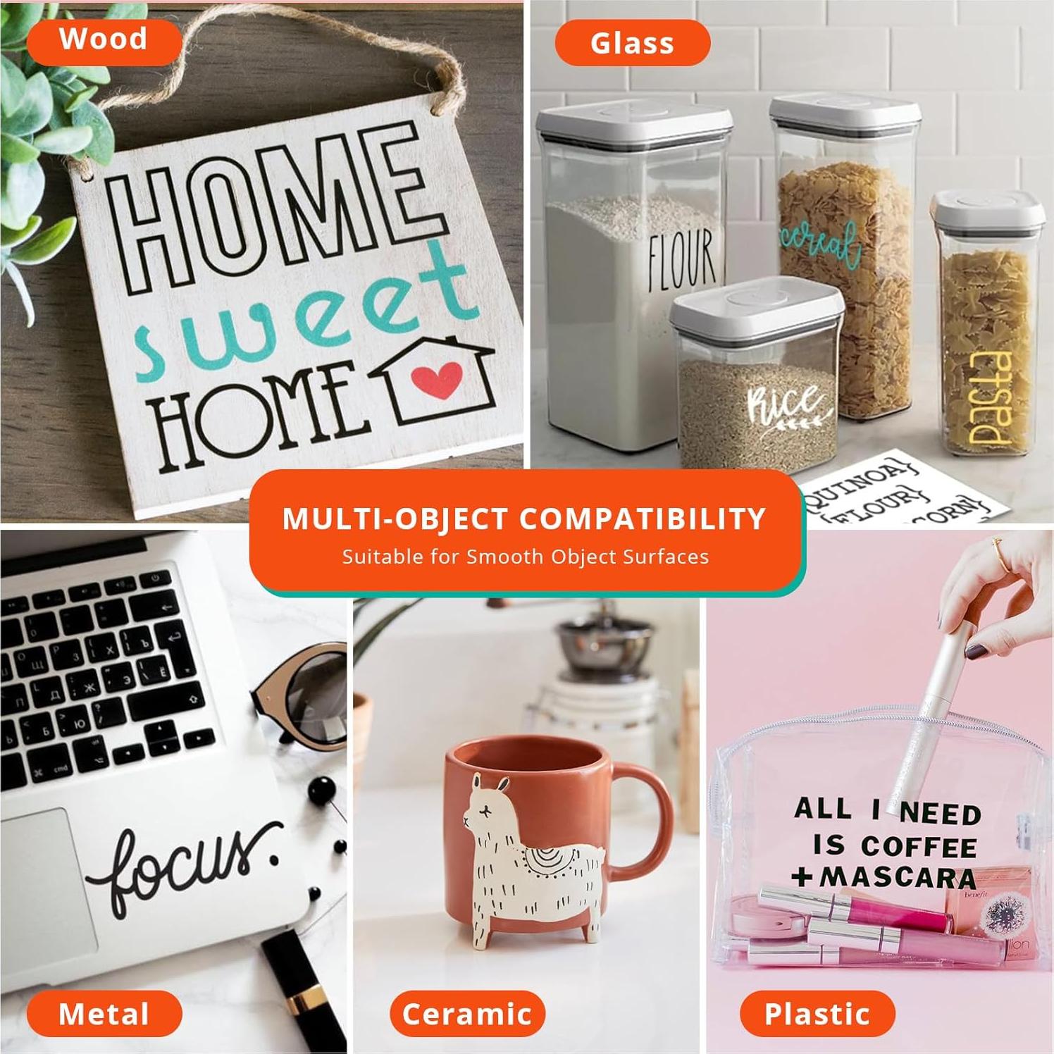 YRYM HT Vinyl Transfer Tape, Medium Tack, Red Grid, 12" x 12 FT, for Cricut Signs, Stickers, Decals, Walls, Doors & Windows