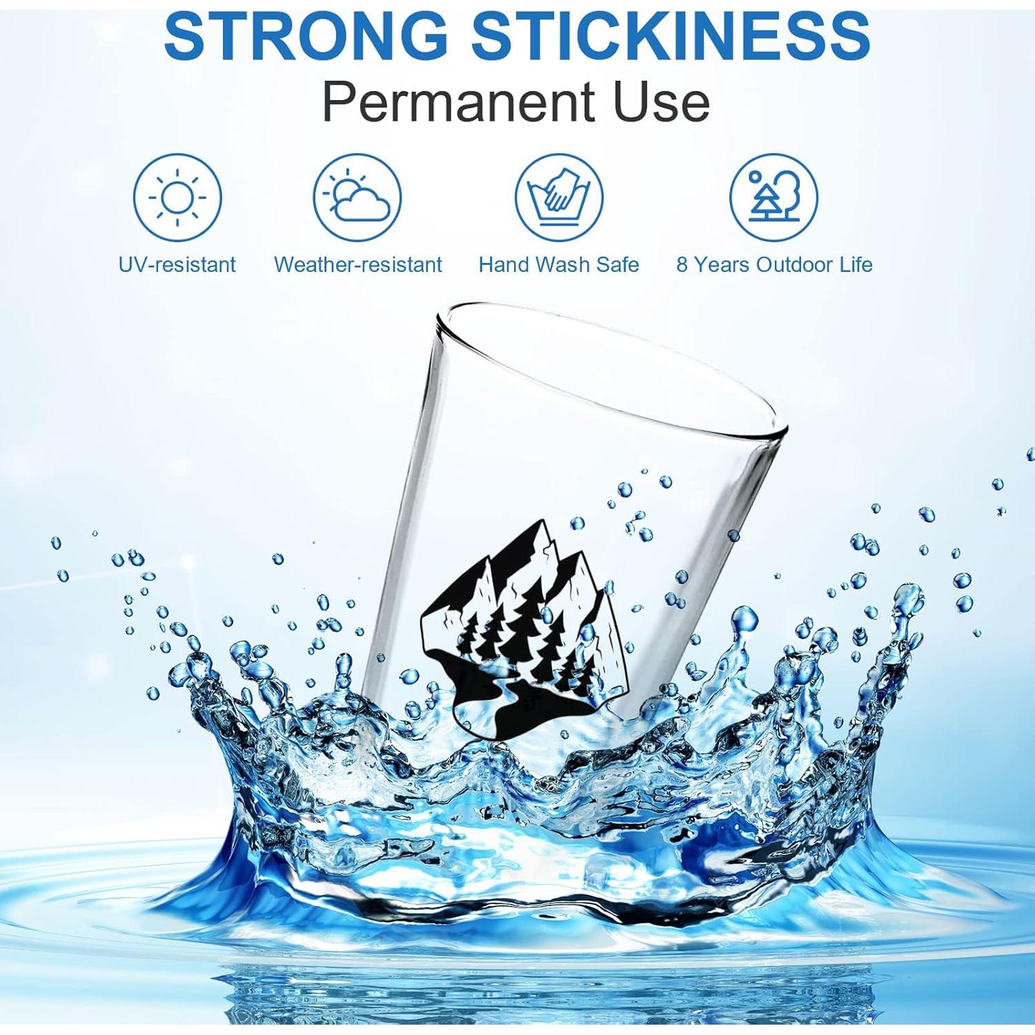 Vinilo Adhesivo Permanente XSEINO Negro 27.94x2.54m para Cricut