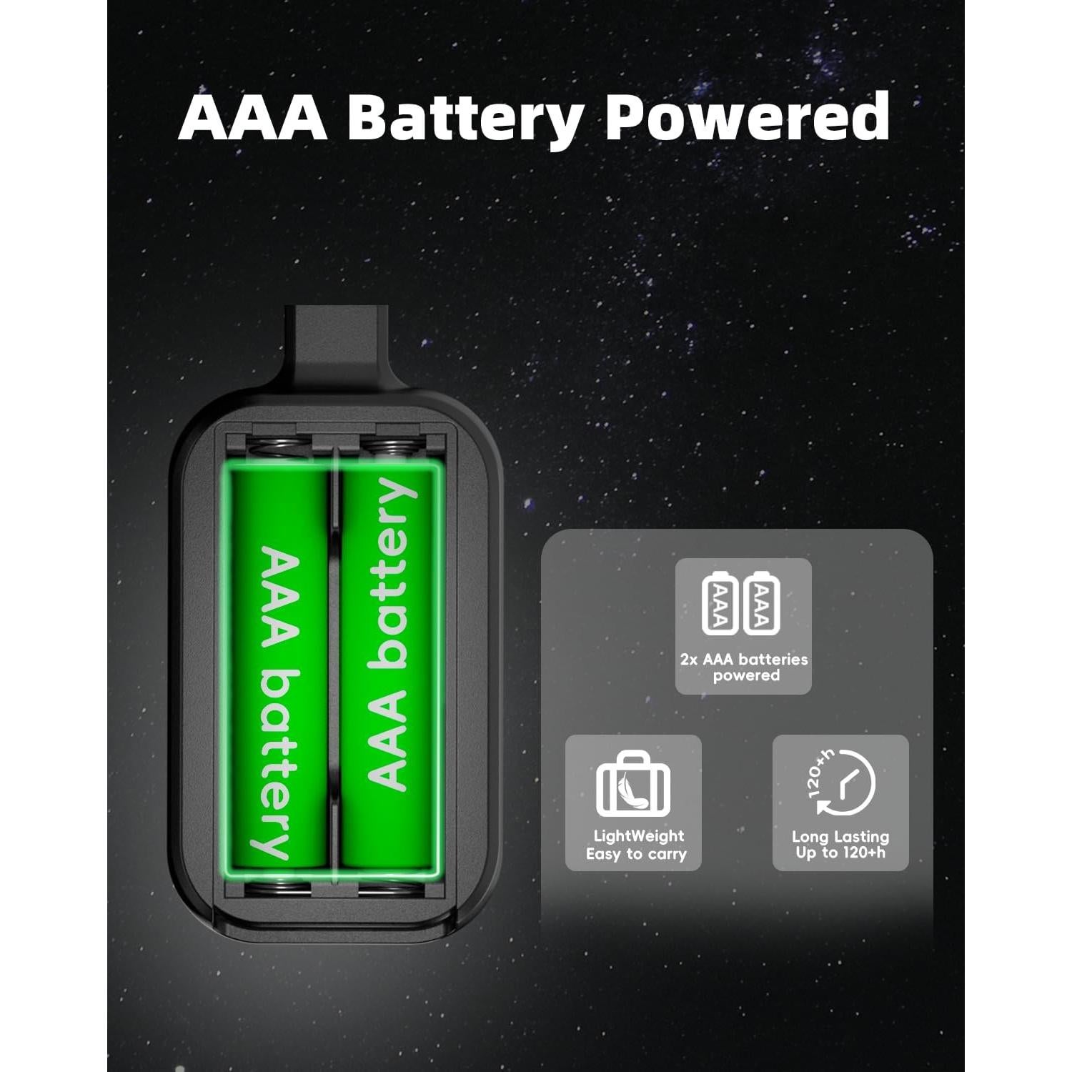 Luz de lectura LED portátil Lucarni con 3 colores y atenuación