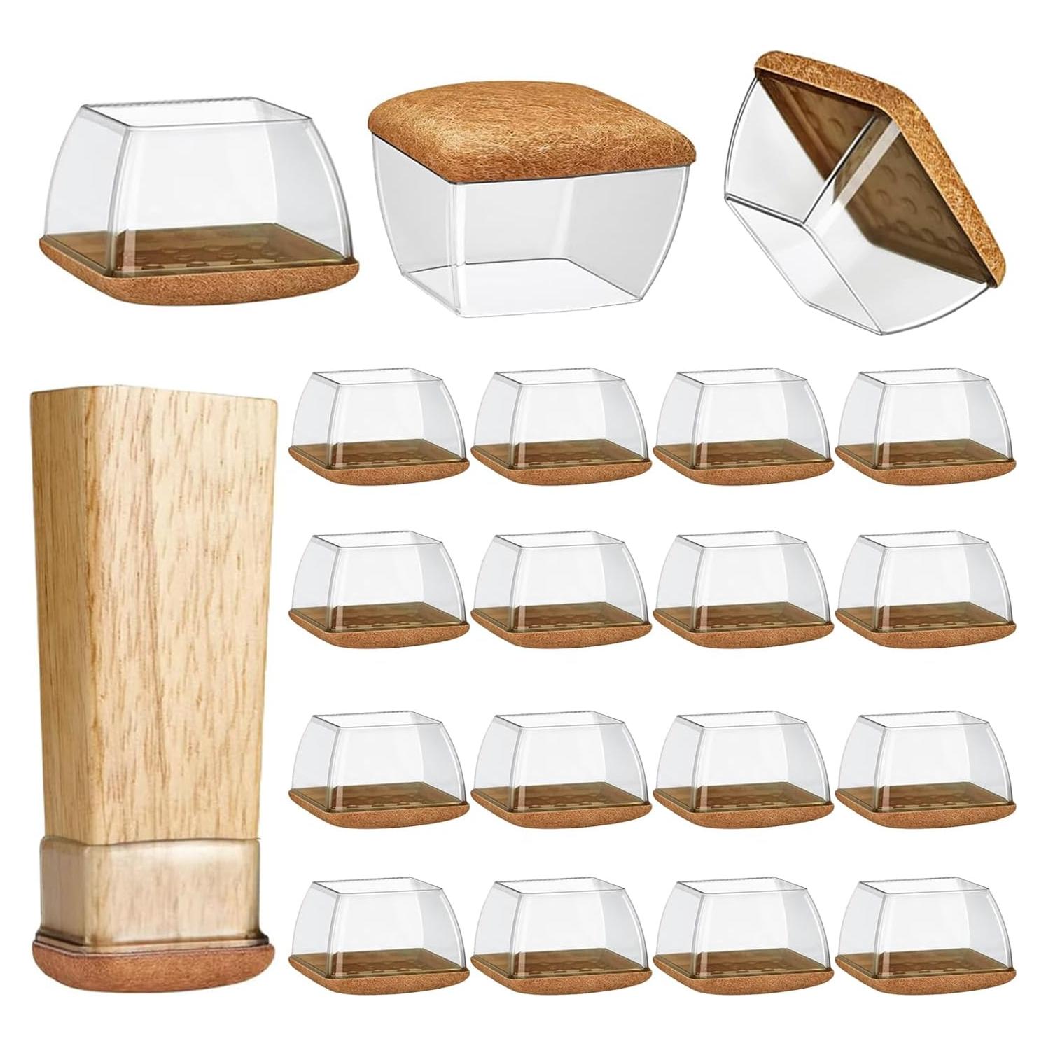 Paquete de 16 Protectores de Piso Yarehand Silicona Madera