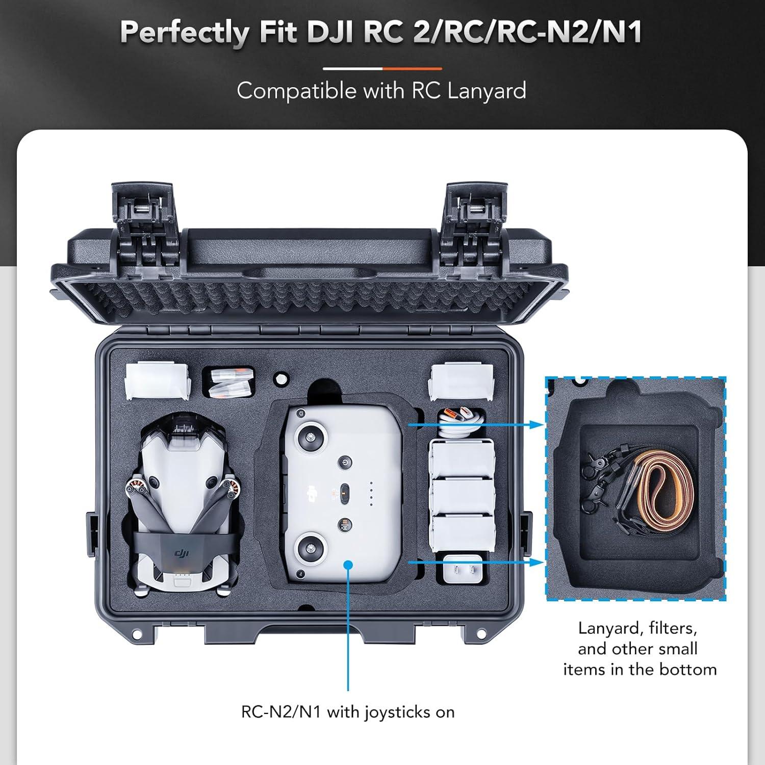 Funda Dura Impermeable Lykus Titan MM410 para DJI Mini 4 Pro y RC