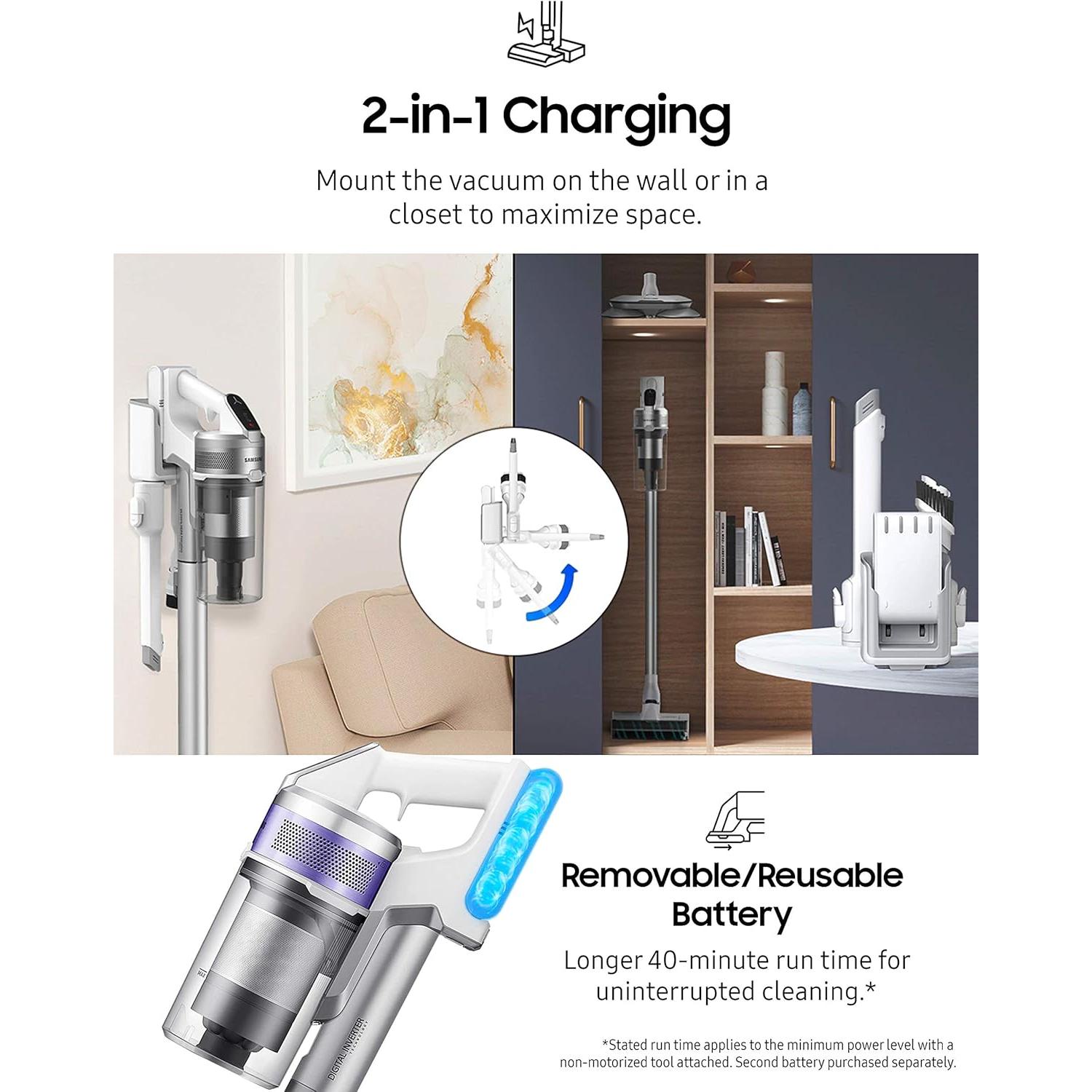 Aspiradora Inalámbrica Samsung Jet 70 + Estación Limpieza