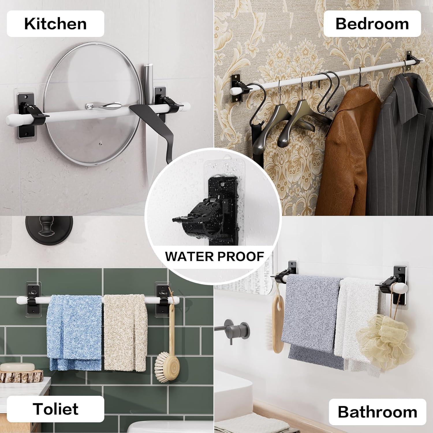 Soportes de Varilla Autoadhesivos Antimbee - Paquete de 6, 9 kg