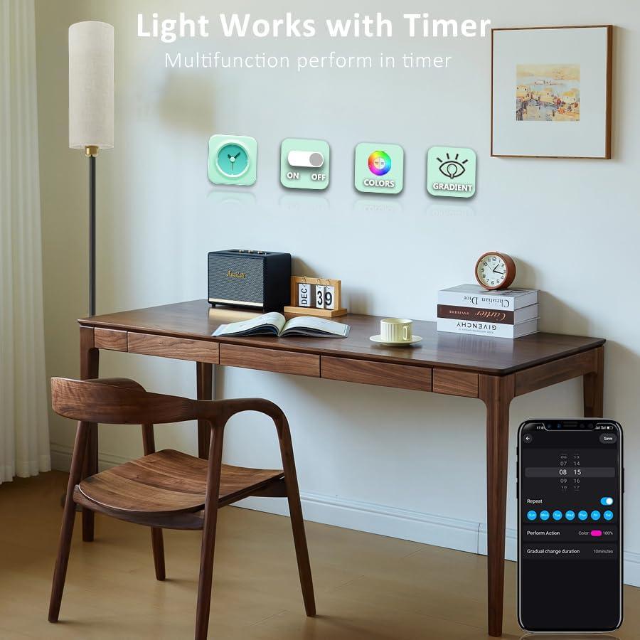 Lámpara de Pie Inteligente YHW RGB Control Remoto 2.4G