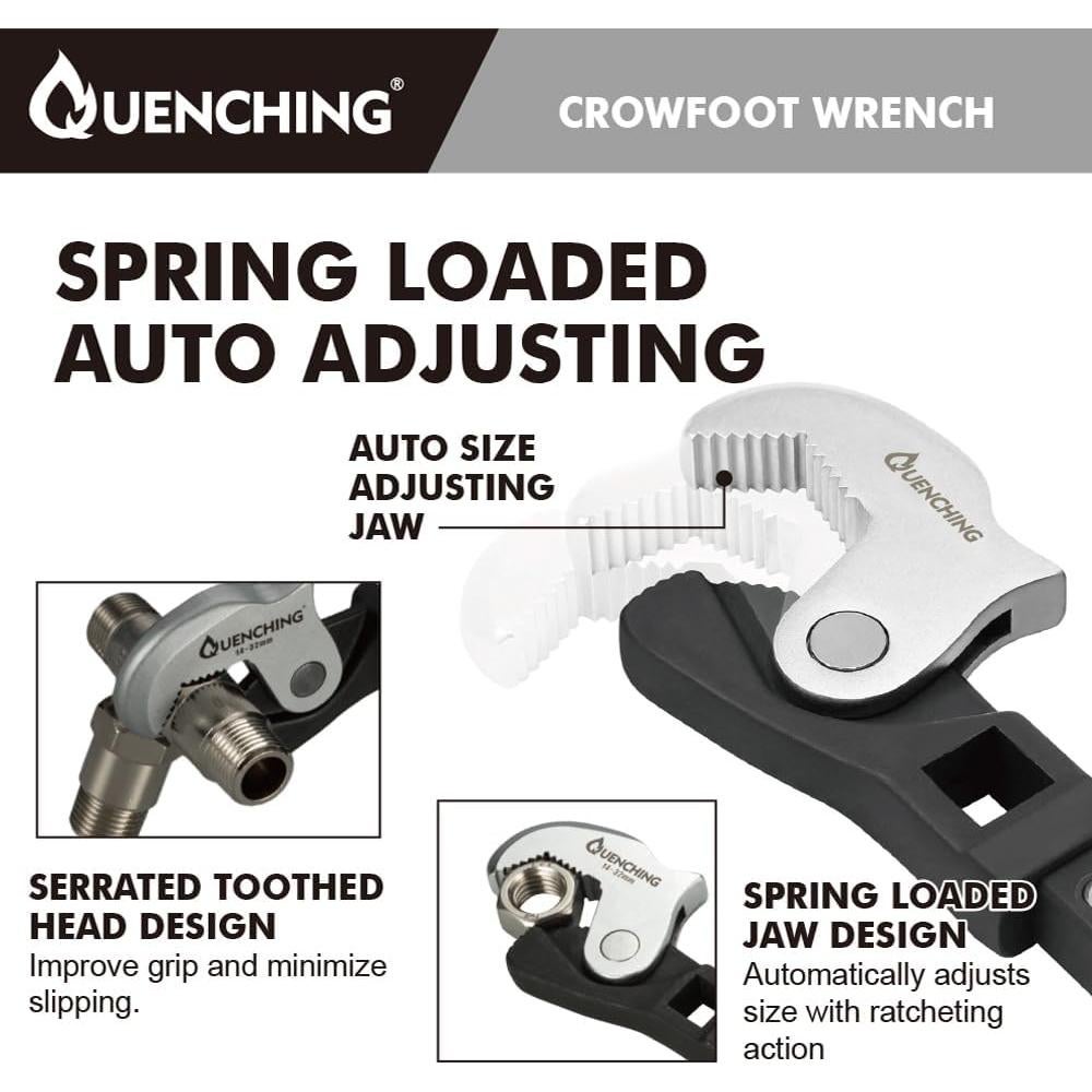Juego de Llaves Crowfoot Autoajustables QUENCHING 2 Piezas 8-32mm