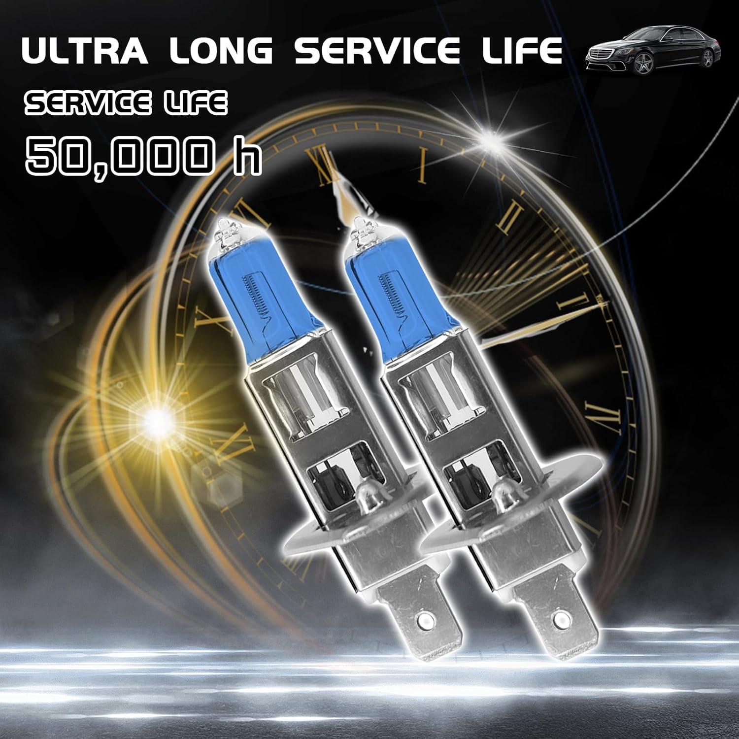 Bombilla Halógena H1 SamWinGear 100W Ultra Blanca 6000K