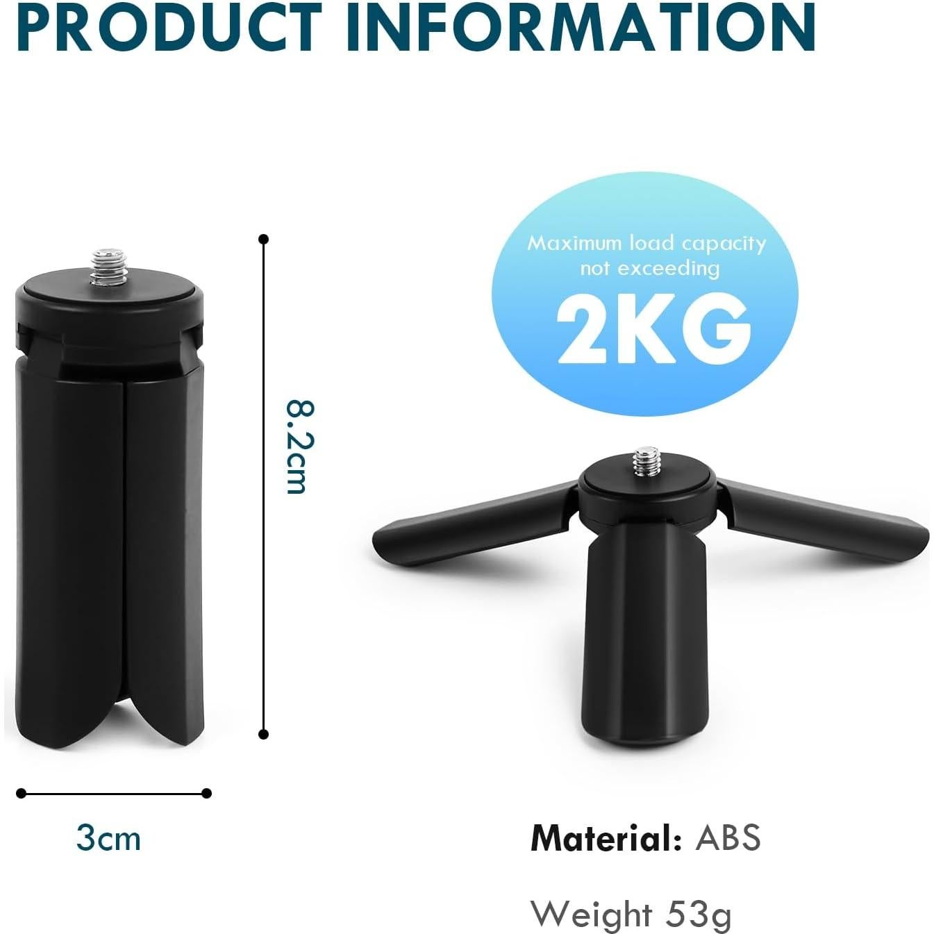 Trípode Mini Rieibi para Fujifilm Instax Pal y LOMO - Negro