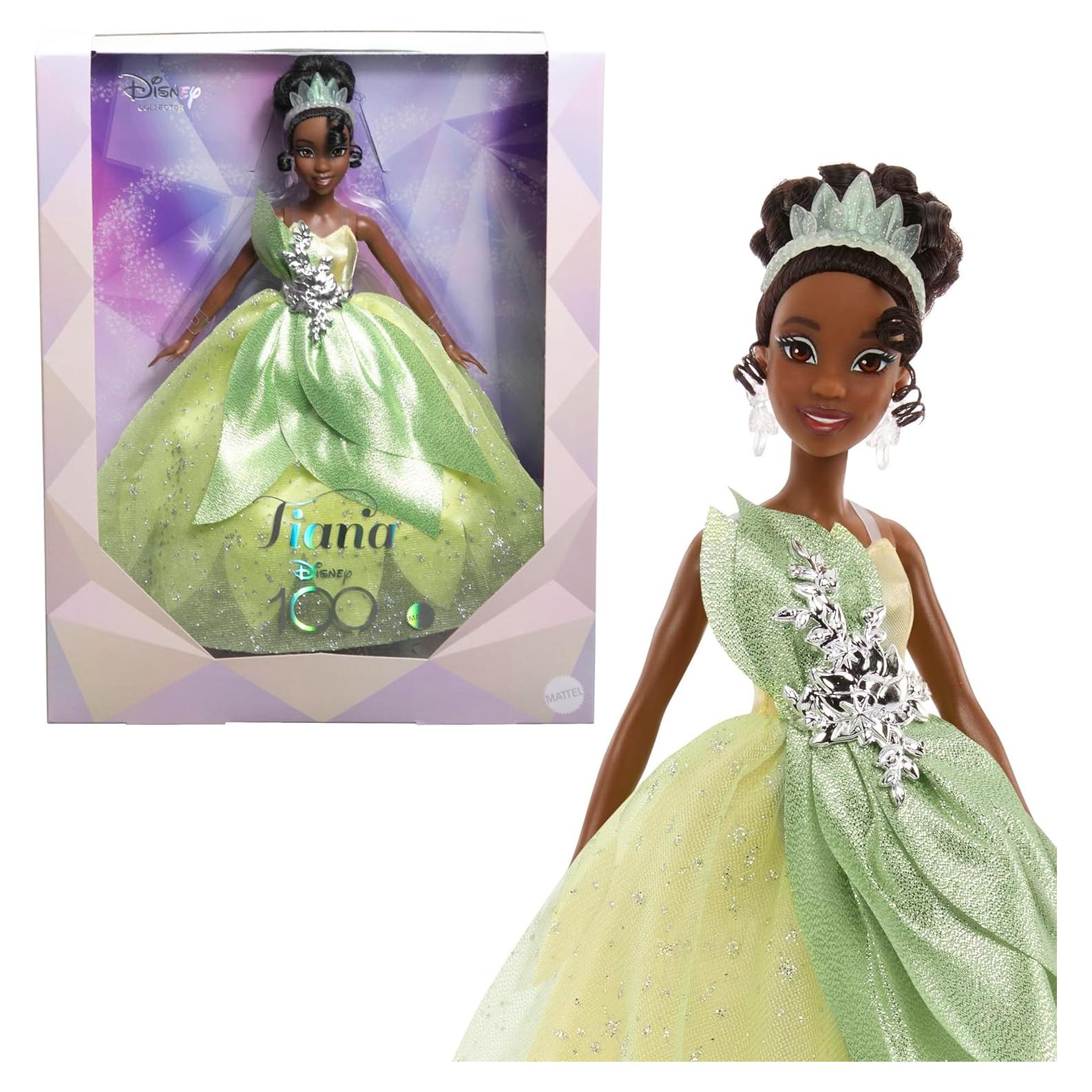 Muñeca Coleccionista Tiana 100 Años Disney Mattel 30 cm