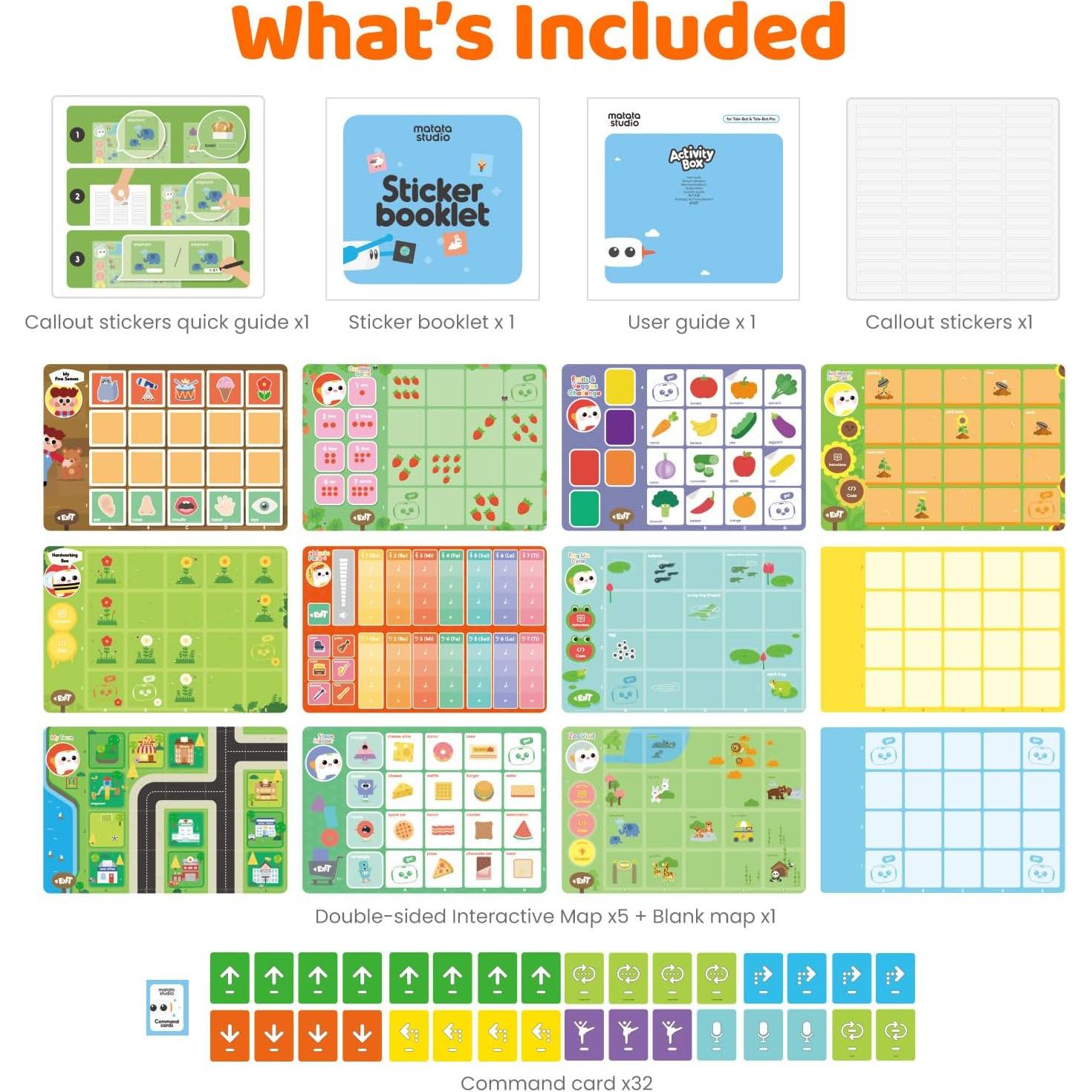Caja de Actividades Matatalab para Robot Tale-Bot Pro - 6 Tarjetas Interactivas