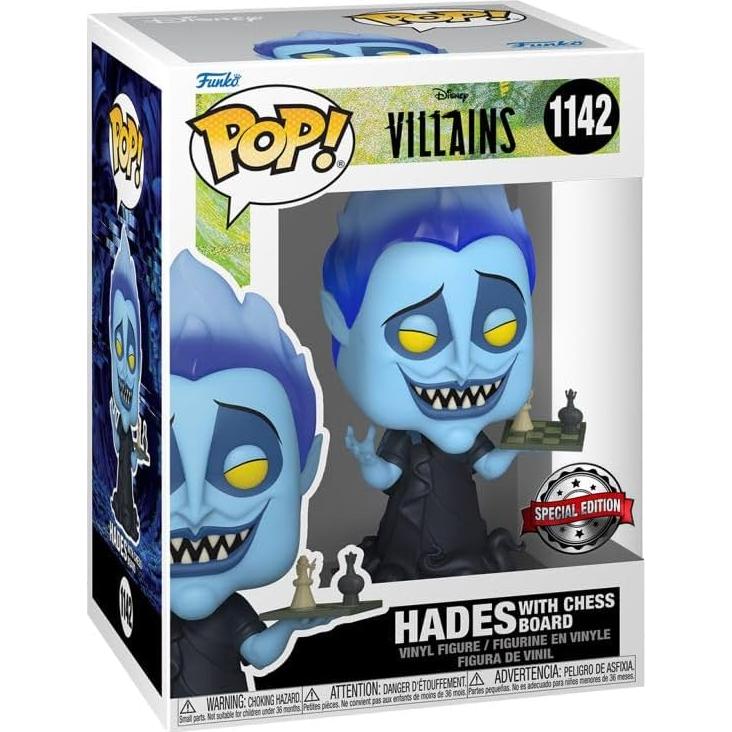 Funko POP! Disney Villanos Hades con Tablero Ajedrez 13.34cm