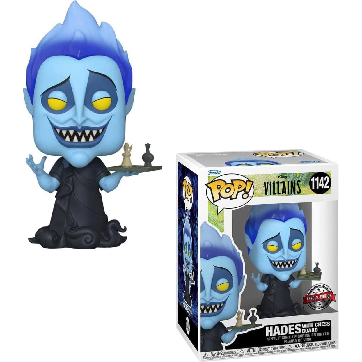 Funko POP! Disney Villanos Hades con Tablero Ajedrez 13.34cm