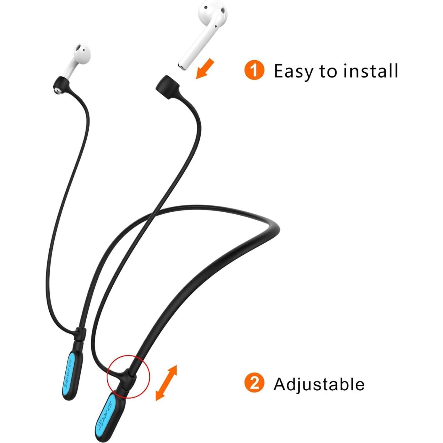 Correa Antipérdida HAOZOUSA para Airpods Pro 1/2/3 - Azul Claro