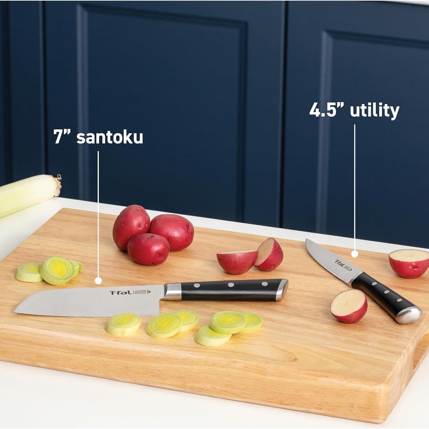 Juego de cuchillos de cocina T-fal Ice Force 11 piezas acero