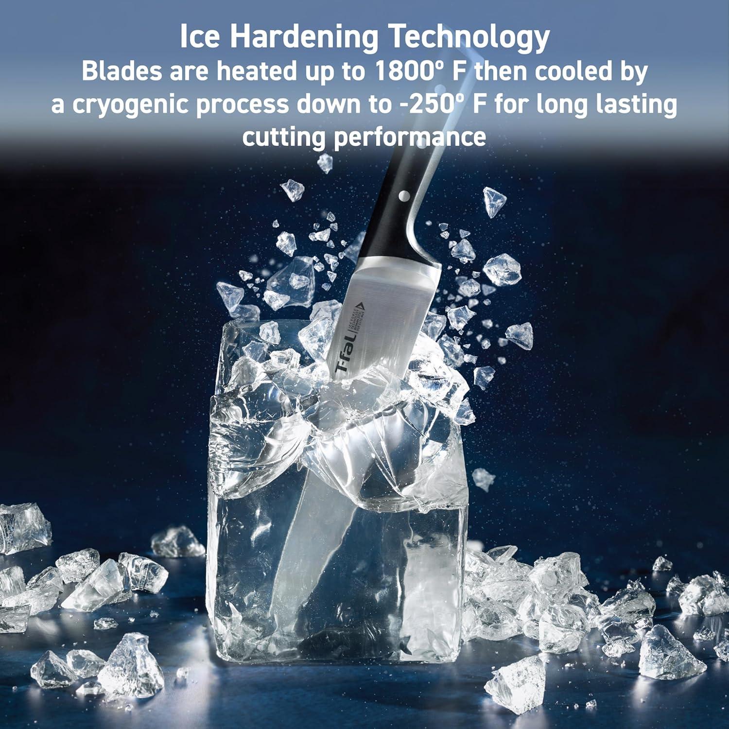 Juego de cuchillos de cocina T-fal Ice Force 11 piezas acero