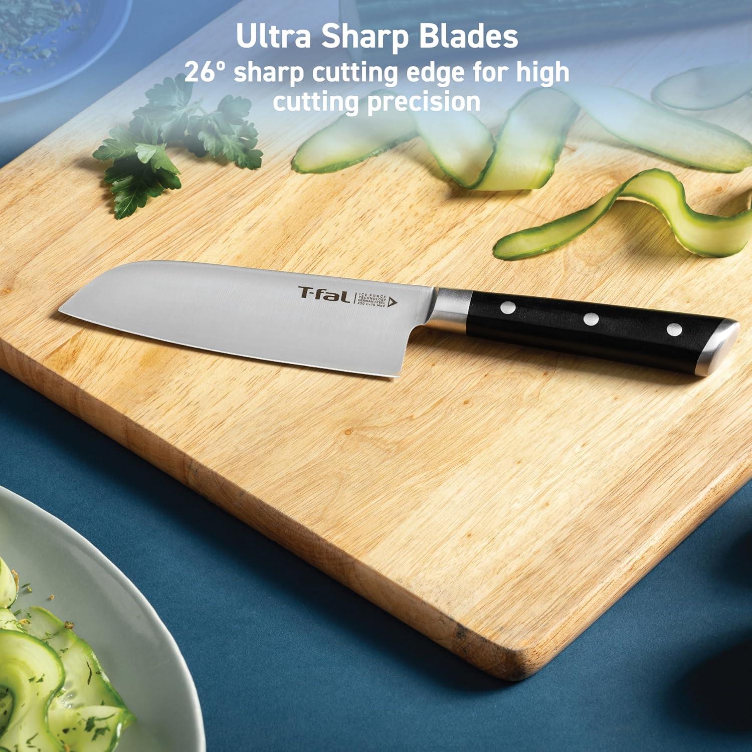 Juego de cuchillos de cocina T-fal Ice Force 11 piezas acero