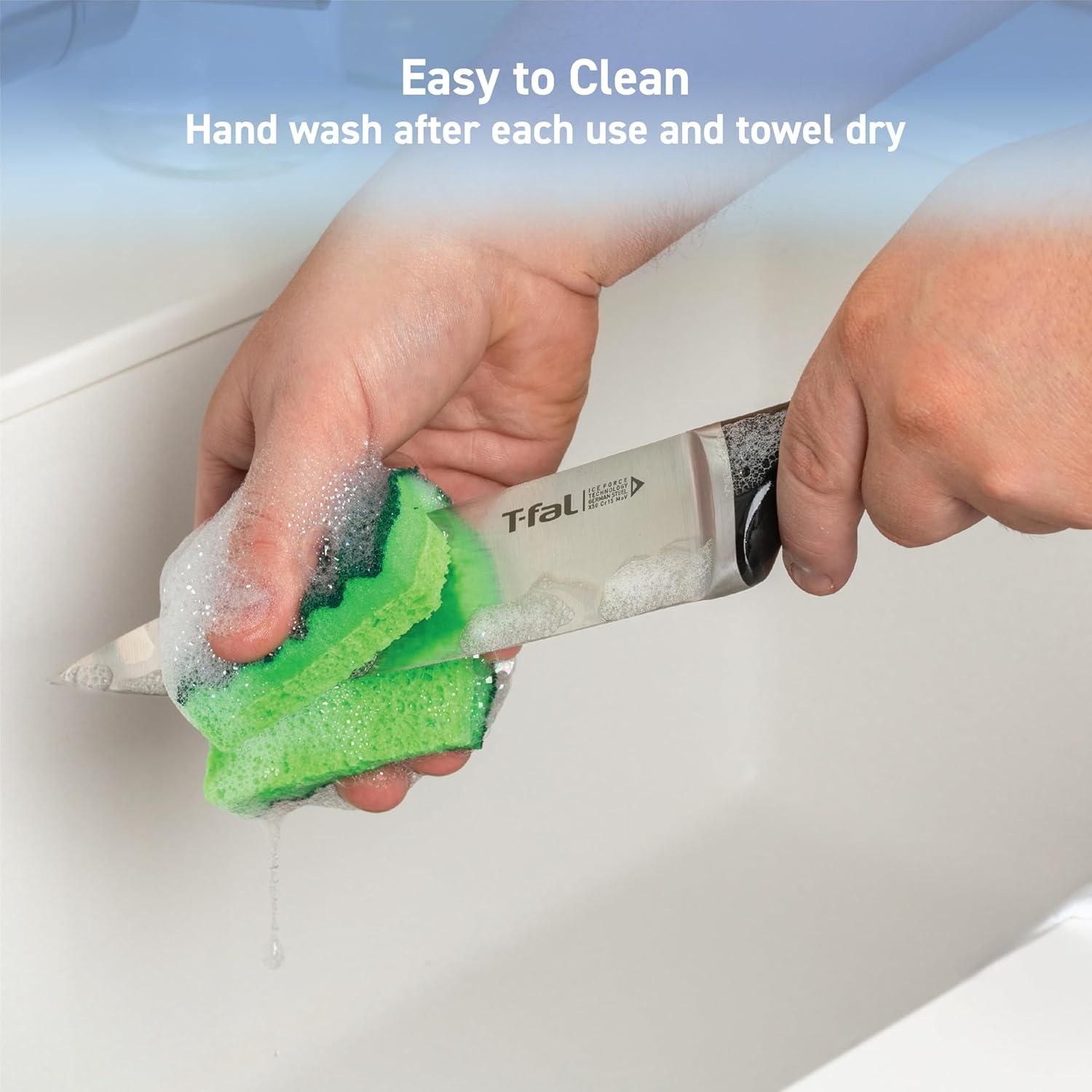 Juego de cuchillos de cocina T-fal Ice Force 11 piezas acero