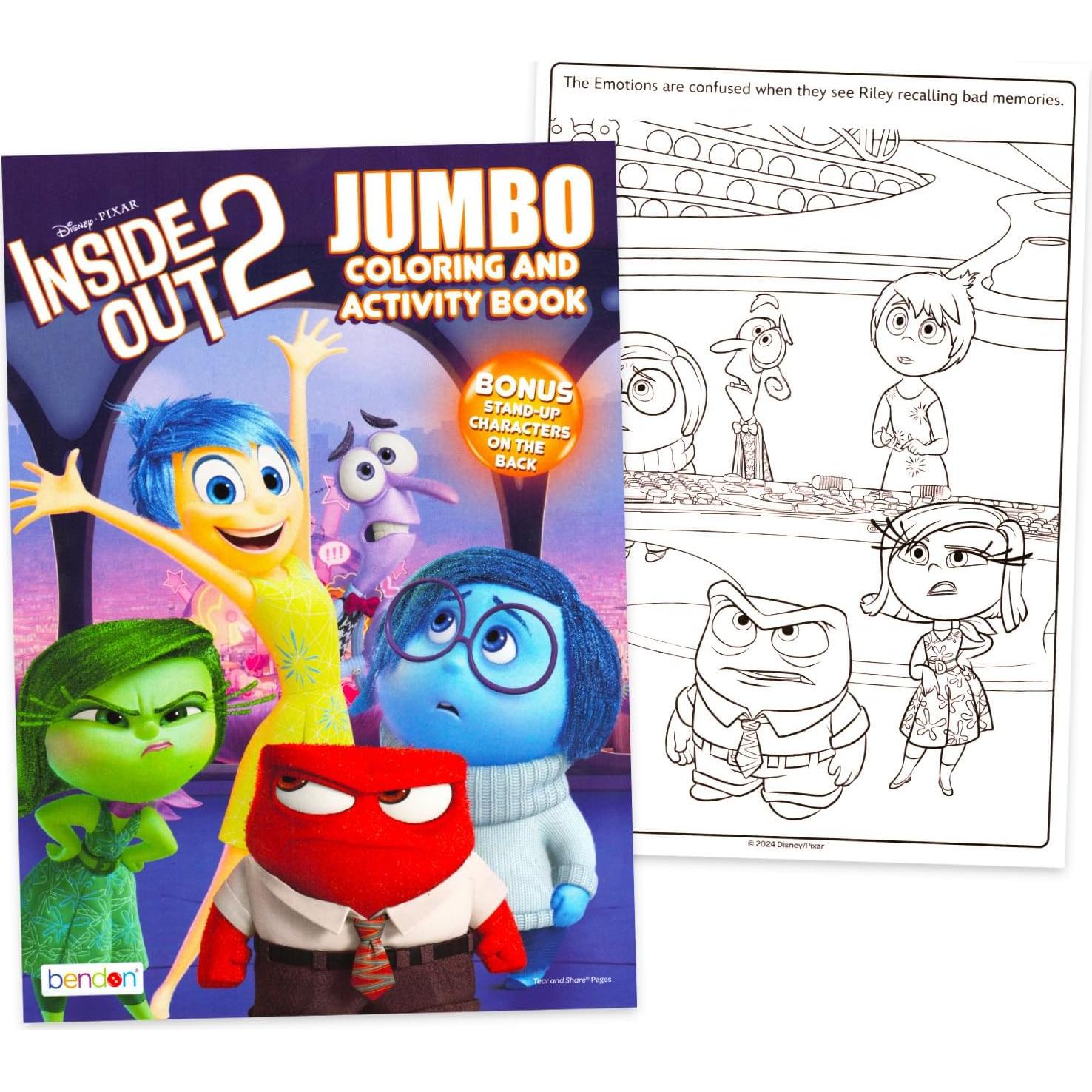 Conjunto de Libros de Colorear Disney Pixar Inside Out 2 Unidades