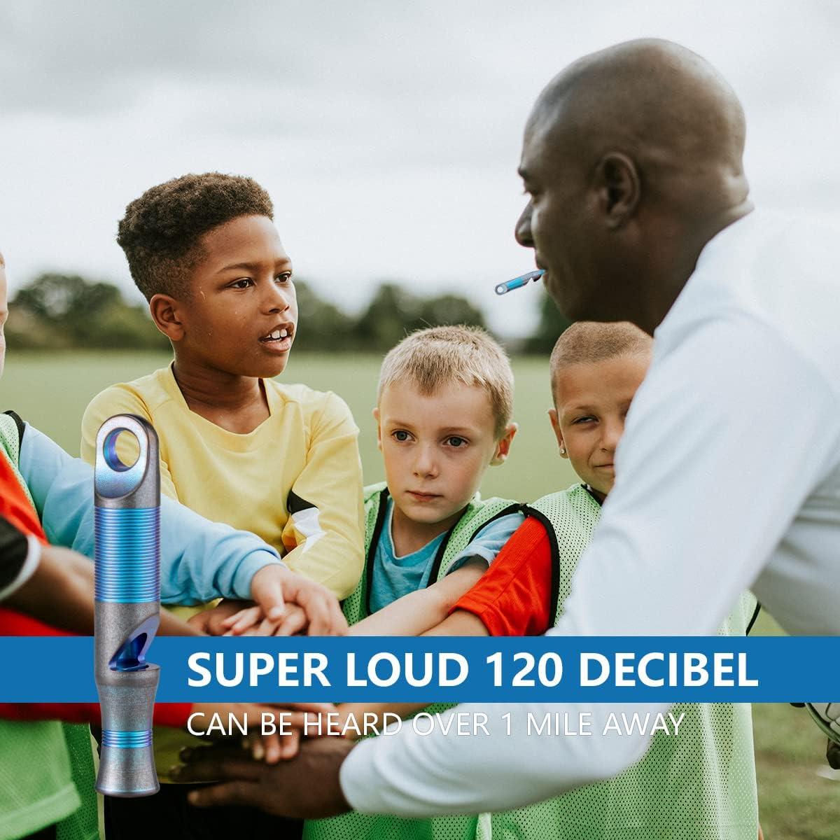 Silbato de Emergencia WeKnife de Titanio 120dB Azul